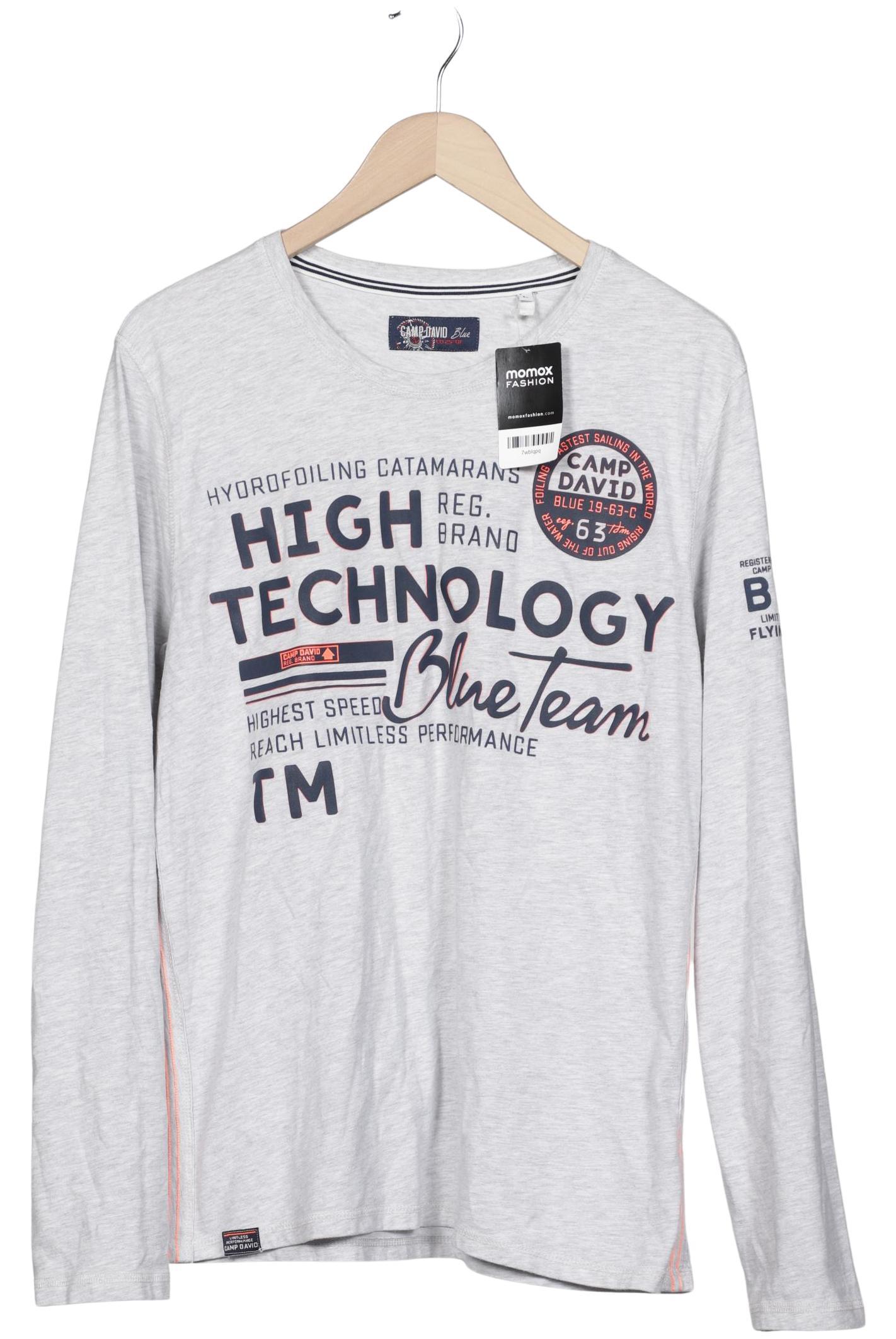 

Camp David Herren Langarmshirt, grau, Gr. 52