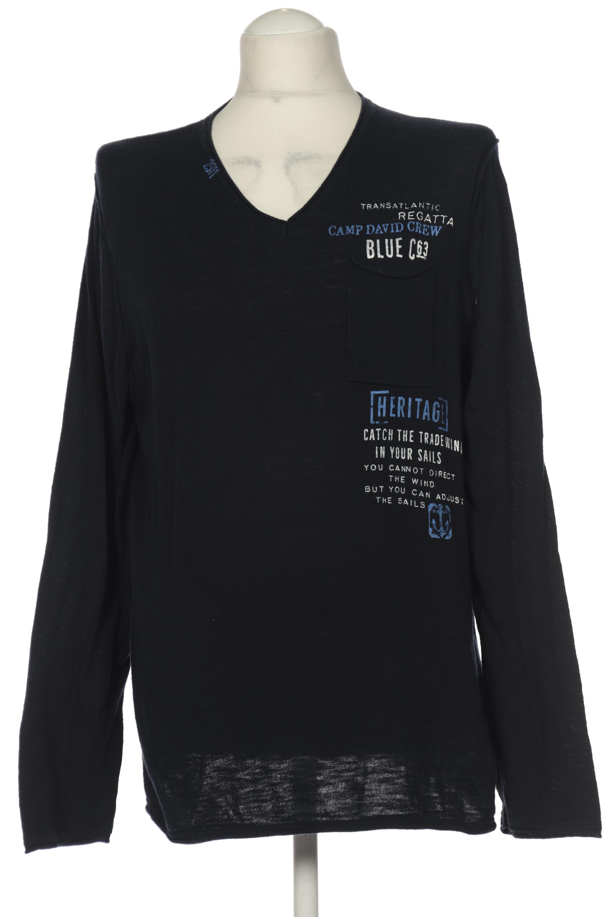 

Camp David Herren Pullover, marineblau