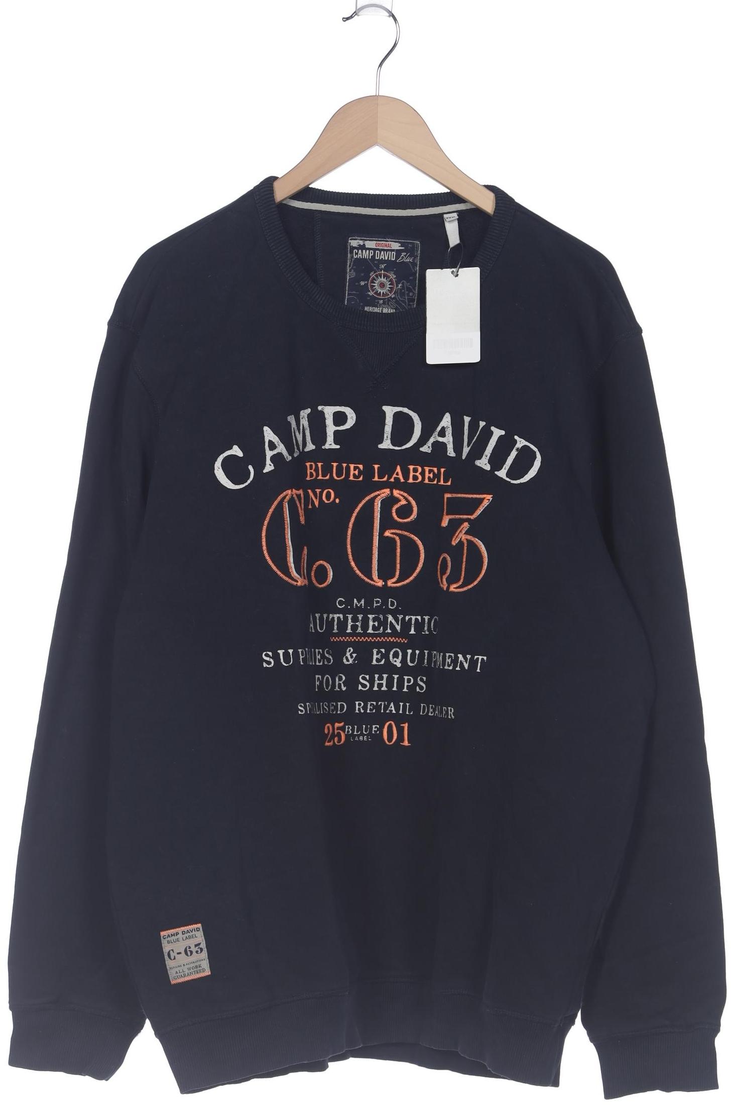

Camp David Herren Sweatshirt, marineblau, Gr. 58