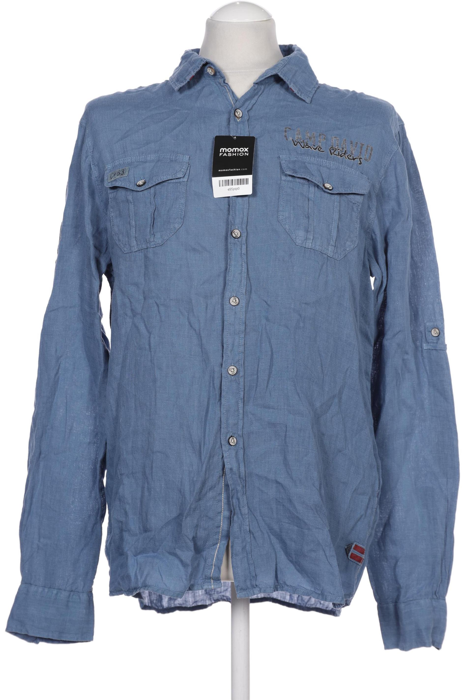 

Camp David Herren Hemd, blau