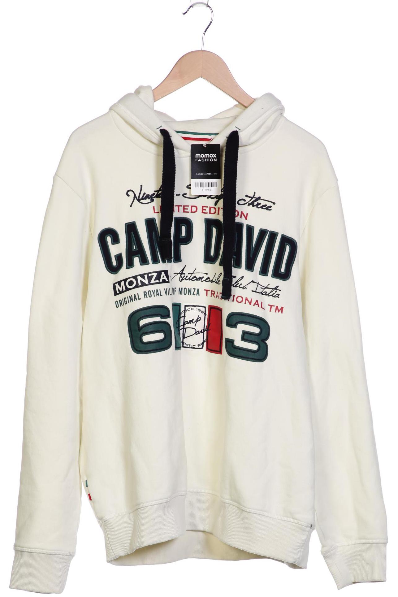 

Camp David Herren Kapuzenpullover, cremeweiß, Gr. 56