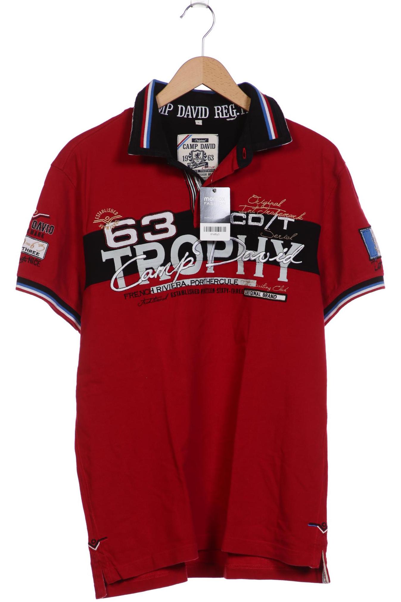 

Camp David Herren Poloshirt, bordeaux, Gr. 52