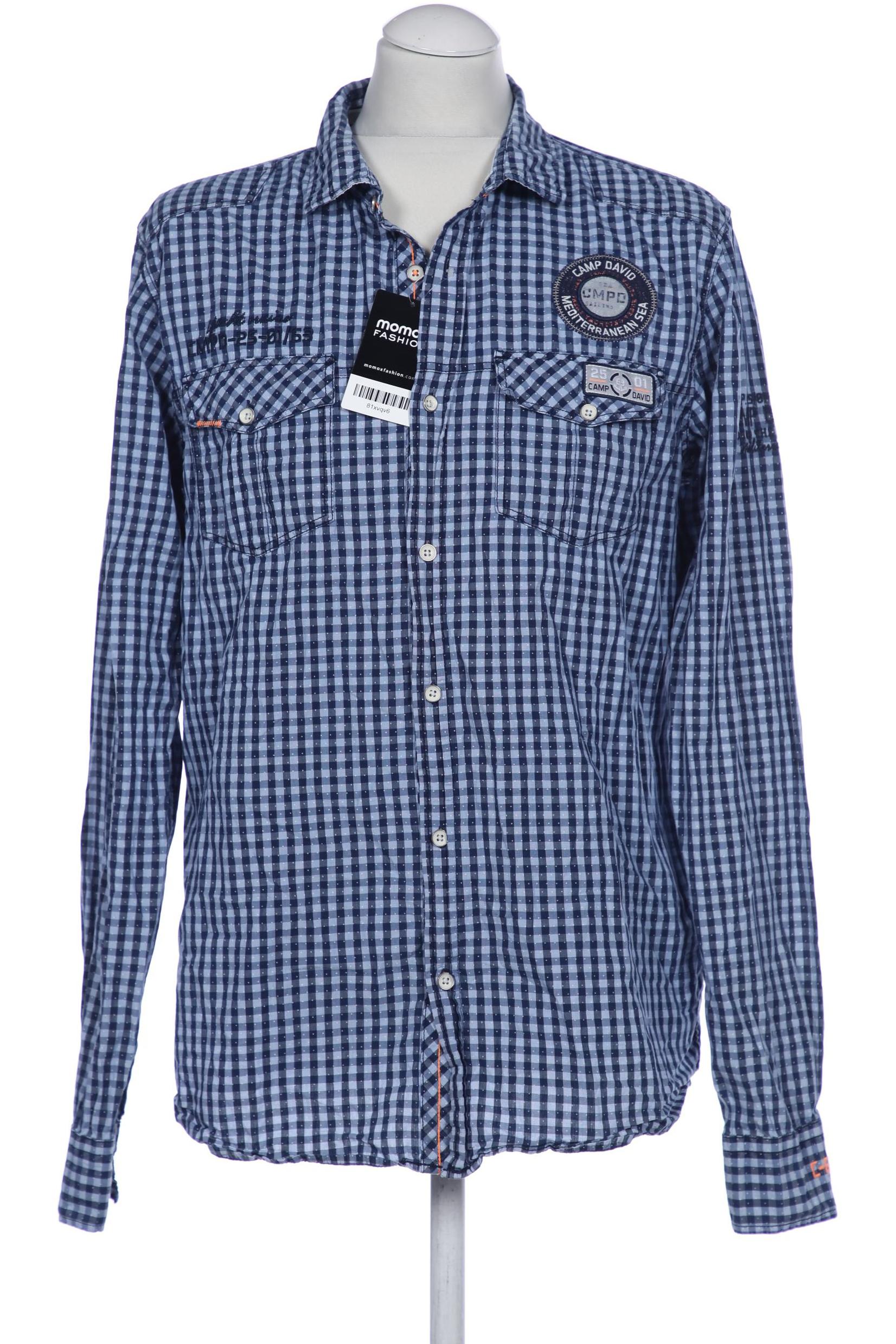 

Camp David Herren Hemd, blau