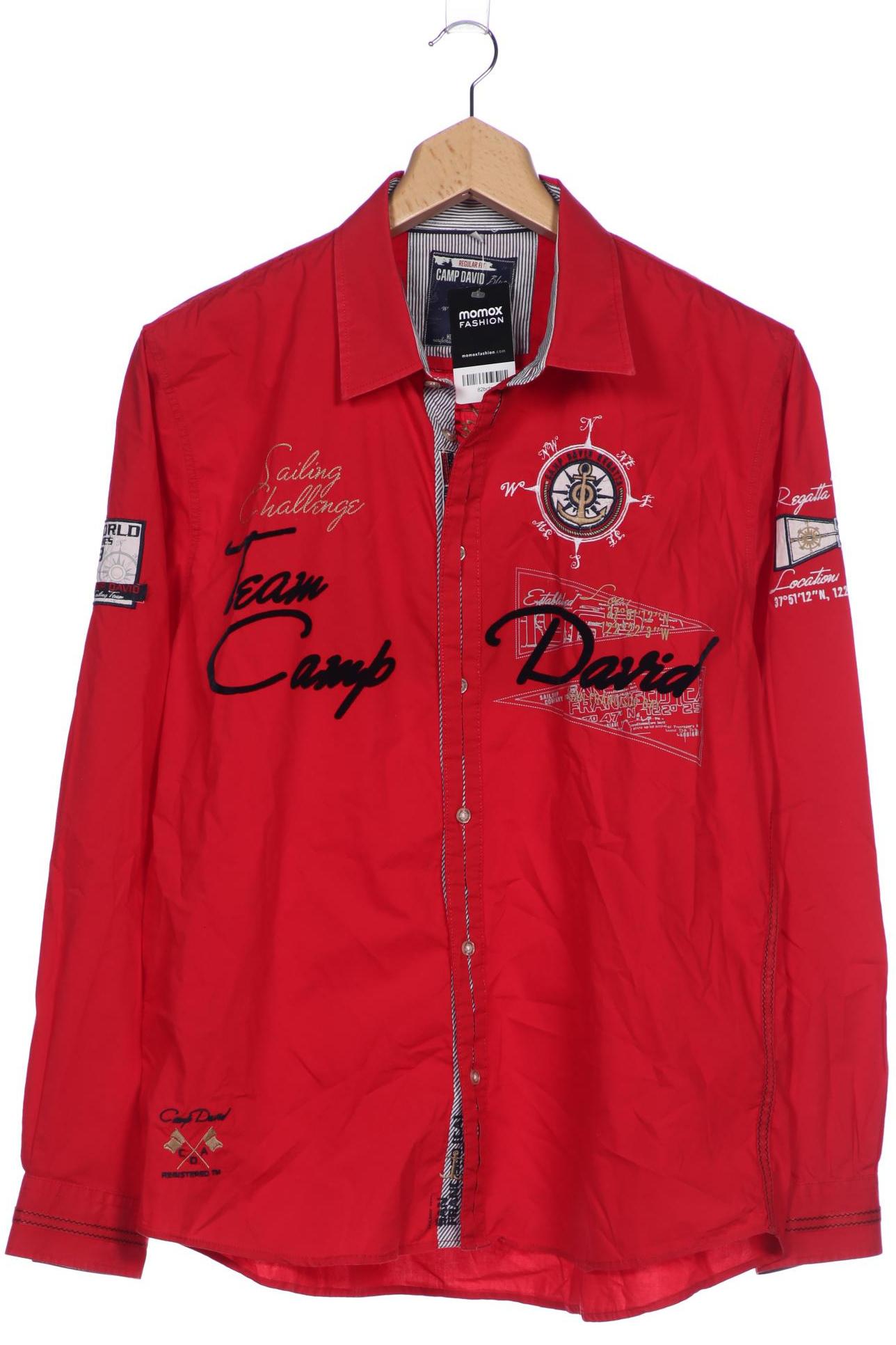

Camp David Herren Hemd, rot, Gr. 56
