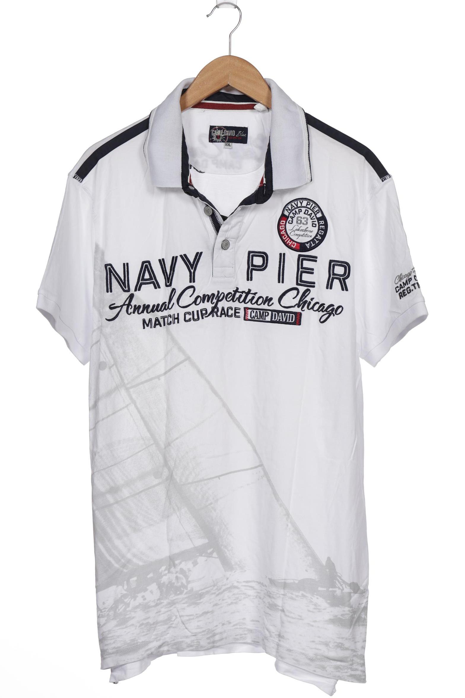 

Camp David Herren Poloshirt, weiß, Gr. 56