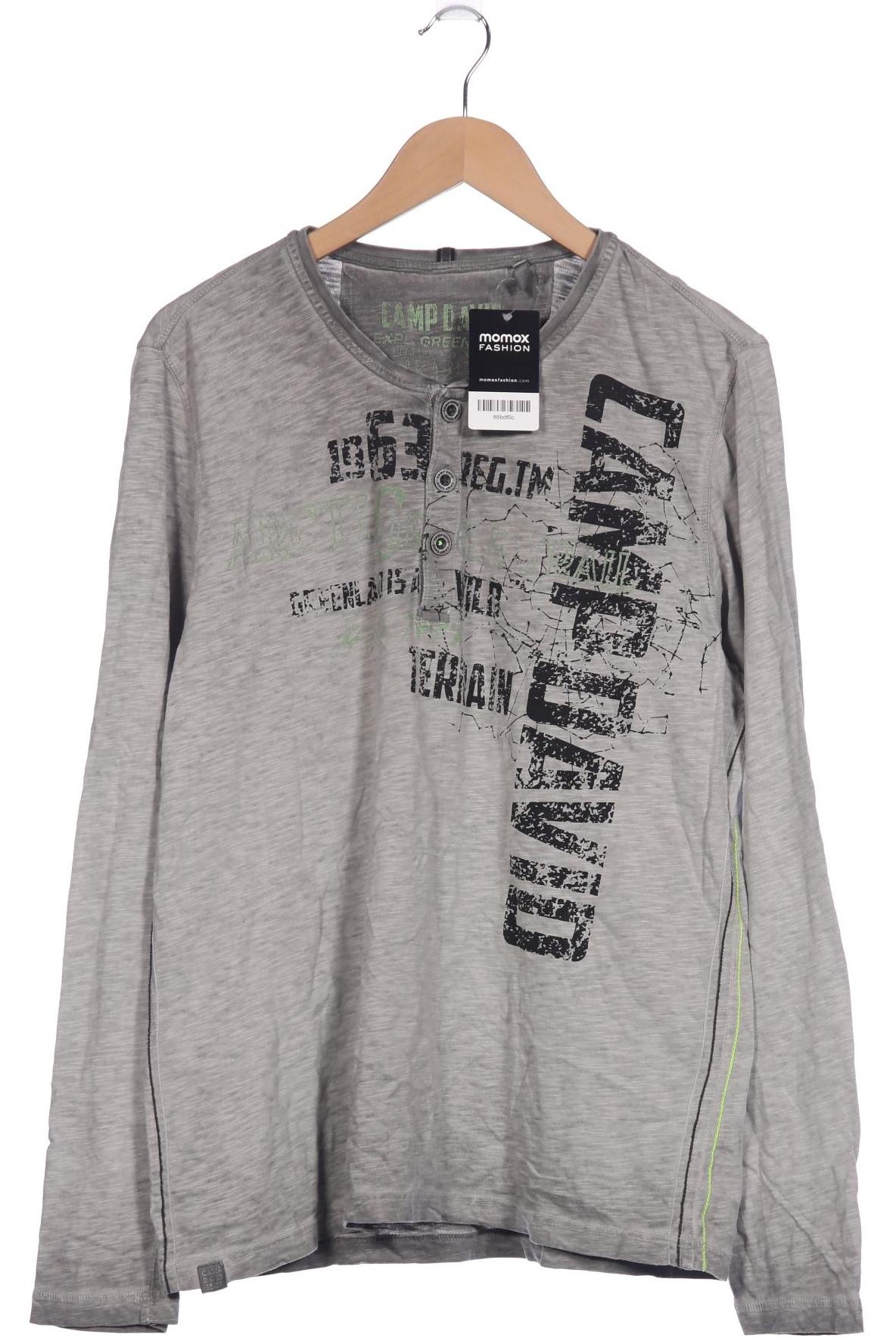 

Camp David Herren Langarmshirt, grau, Gr. 54