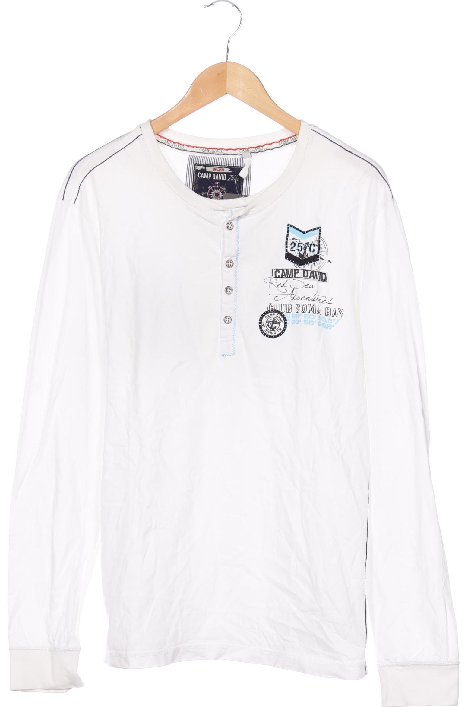 

Camp David Herren Langarmshirt, weiß, Gr. 52