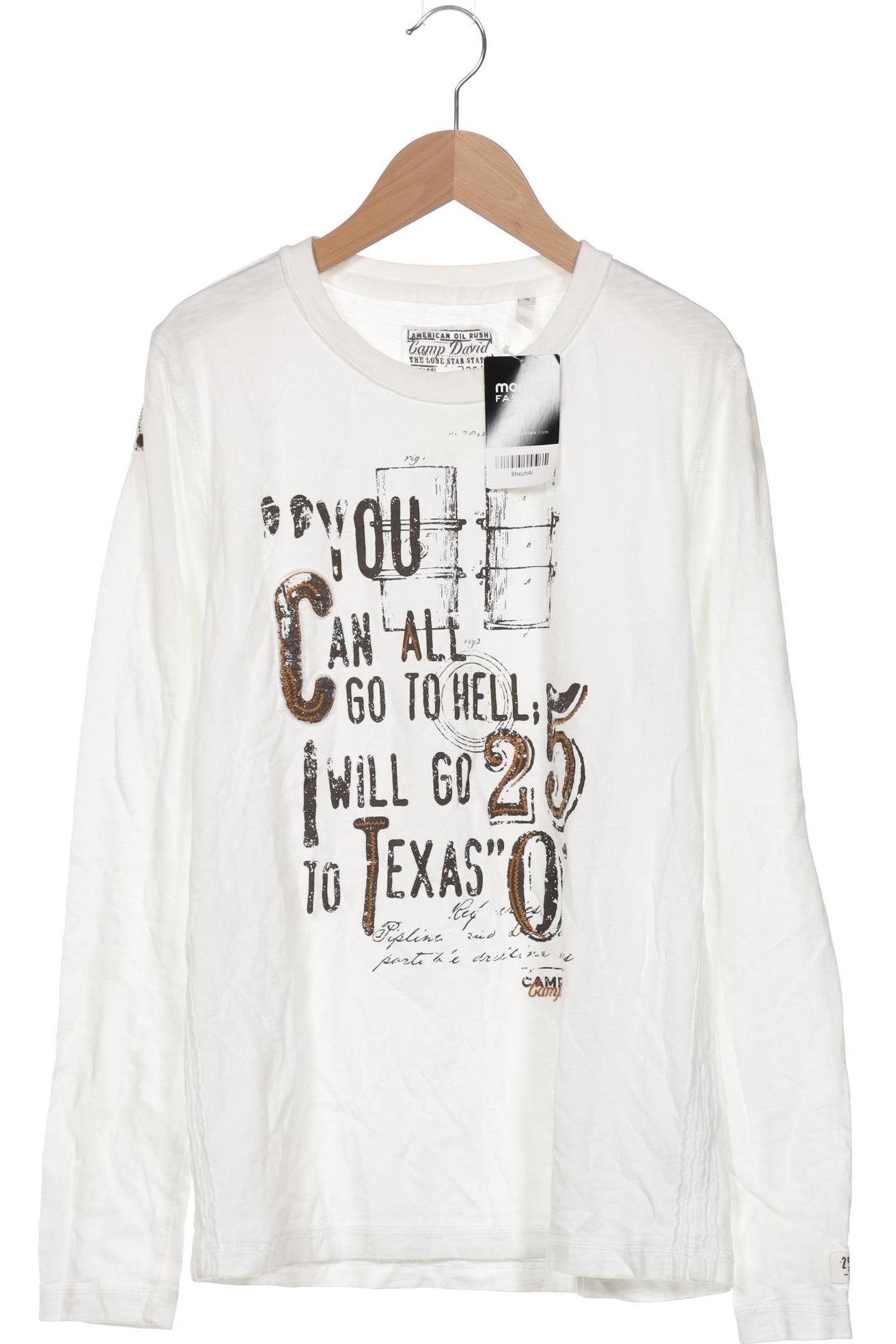 

Camp David Herren Langarmshirt, weiß, Gr. 46
