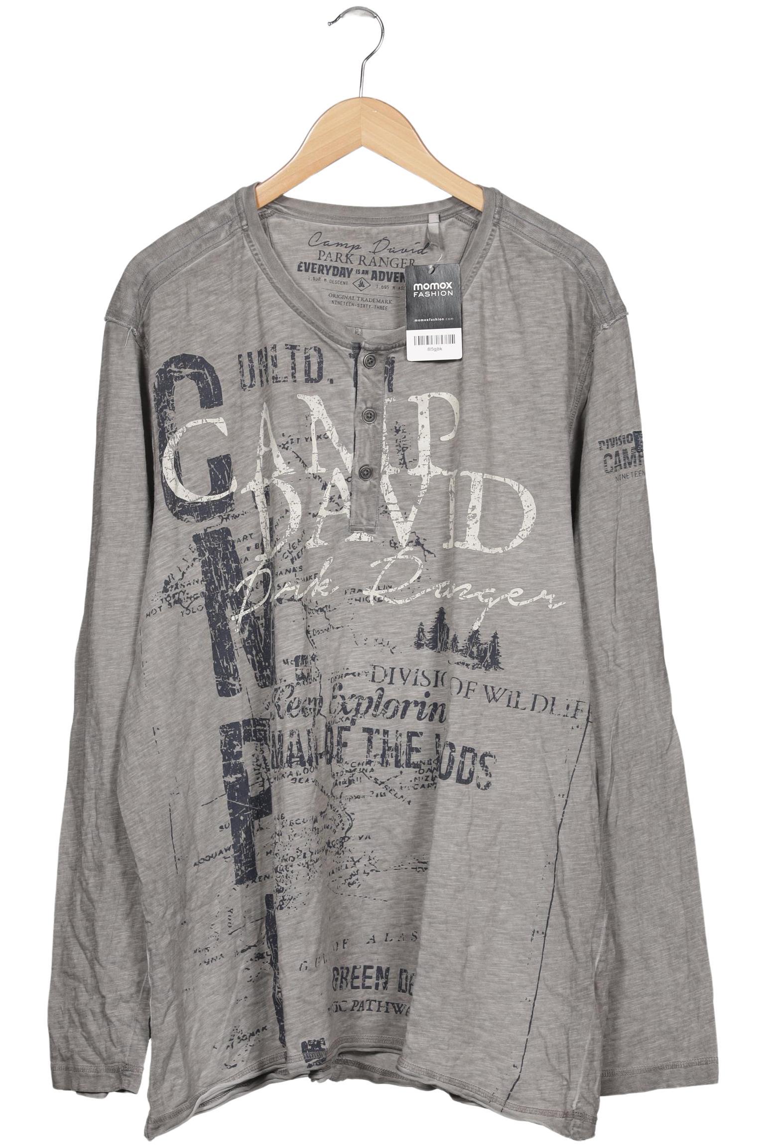 

Camp David Herren Langarmshirt, grau, Gr. 58