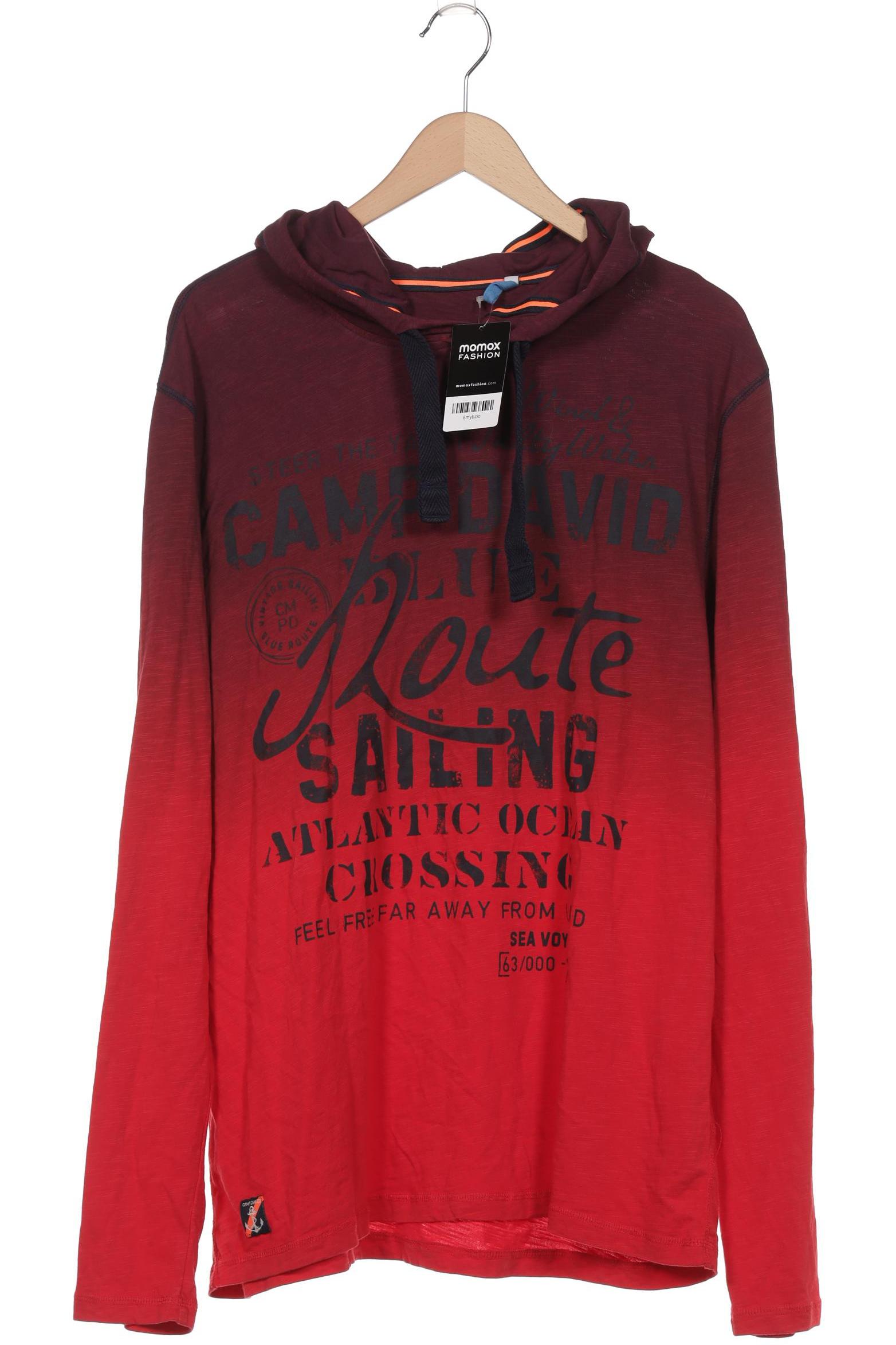 

Camp David Herren Langarmshirt, bordeaux, Gr. 56