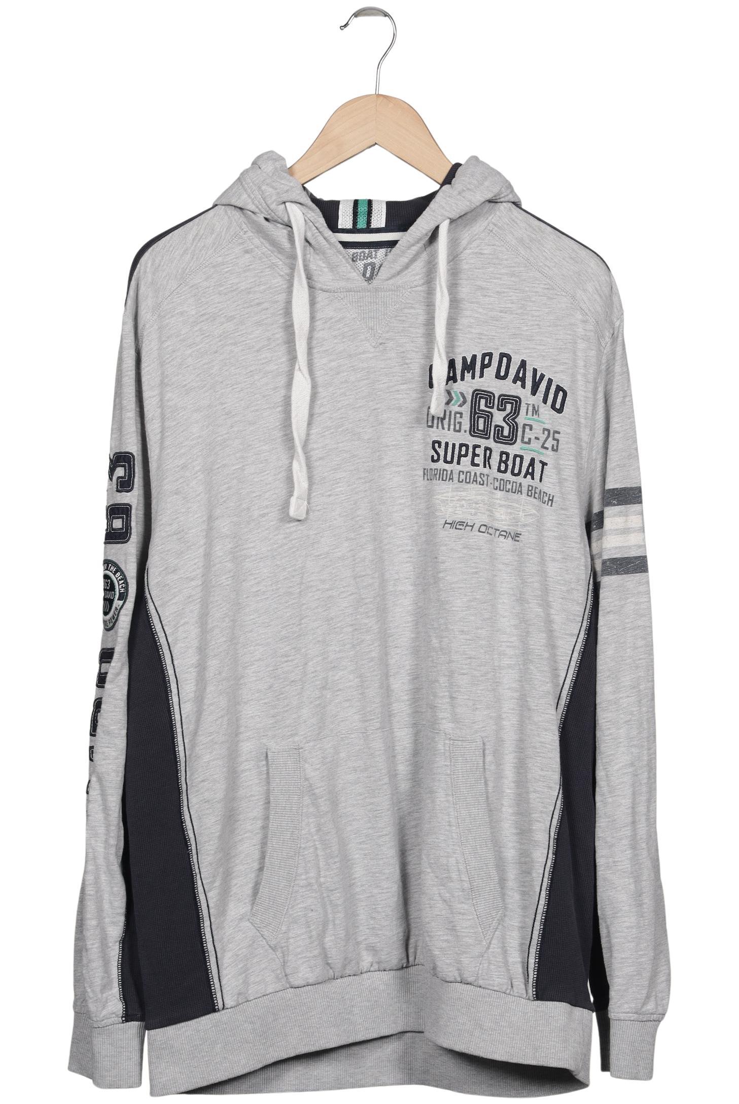 

Camp David Herren Kapuzenpullover, grau, Gr. 58