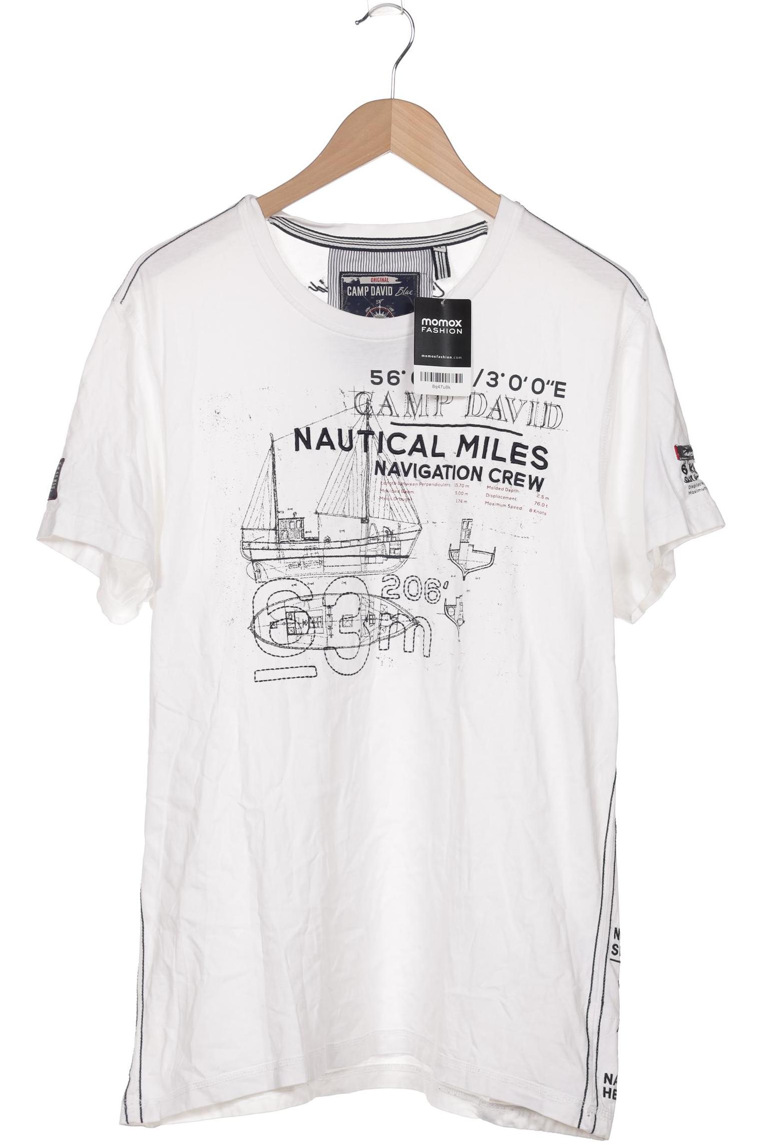 

Camp David Herren T-Shirt, weiß, Gr. 54