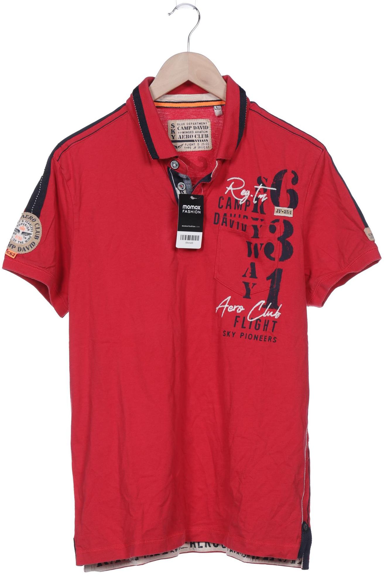 

Camp David Herren Poloshirt, rot, Gr. 52