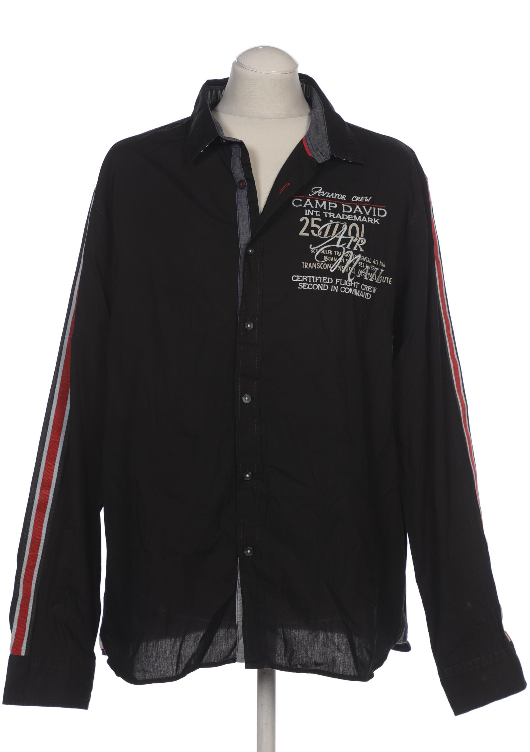 

Camp David Herren Hemd, schwarz