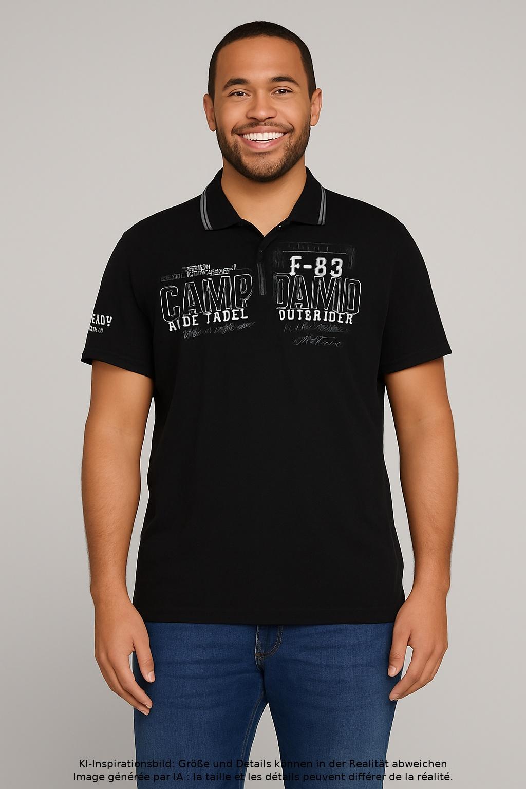 

Camp David Herren Poloshirt, schwarz, Gr. 54