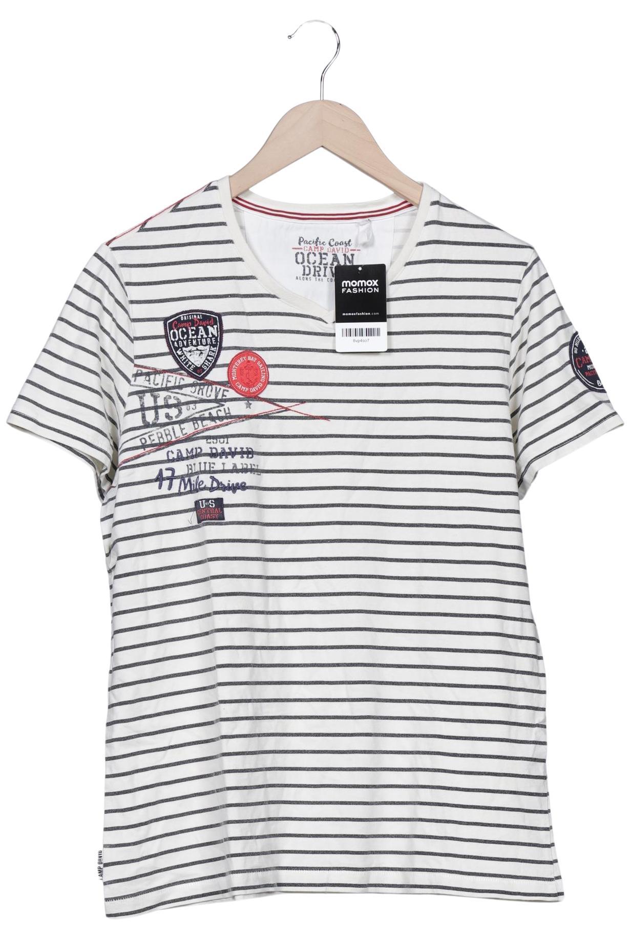 

Camp David Herren T-Shirt, cremeweiß, Gr. 48
