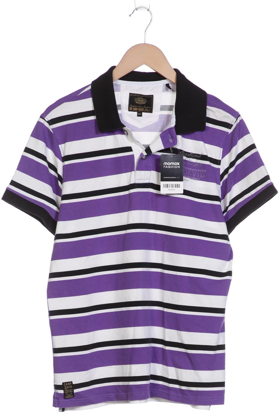 

Camp David Herren Poloshirt, flieder, Gr. 48