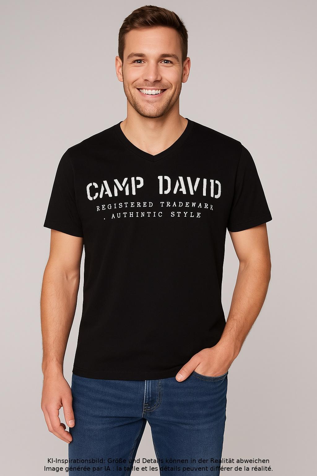 

Camp David Herren T-Shirt, schwarz, Gr. 48