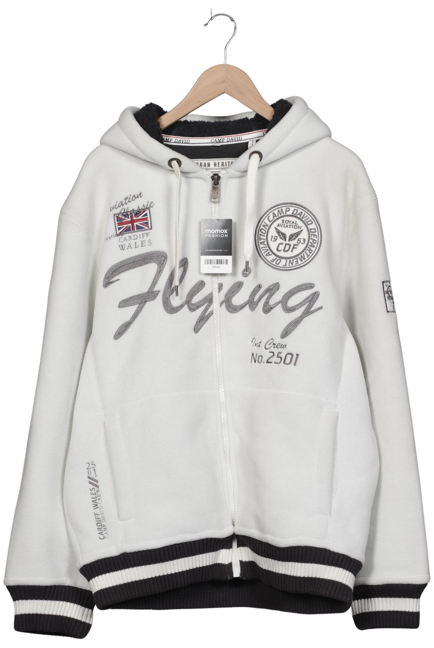 

Camp David Herren Kapuzenpullover, weiß, Gr. 56