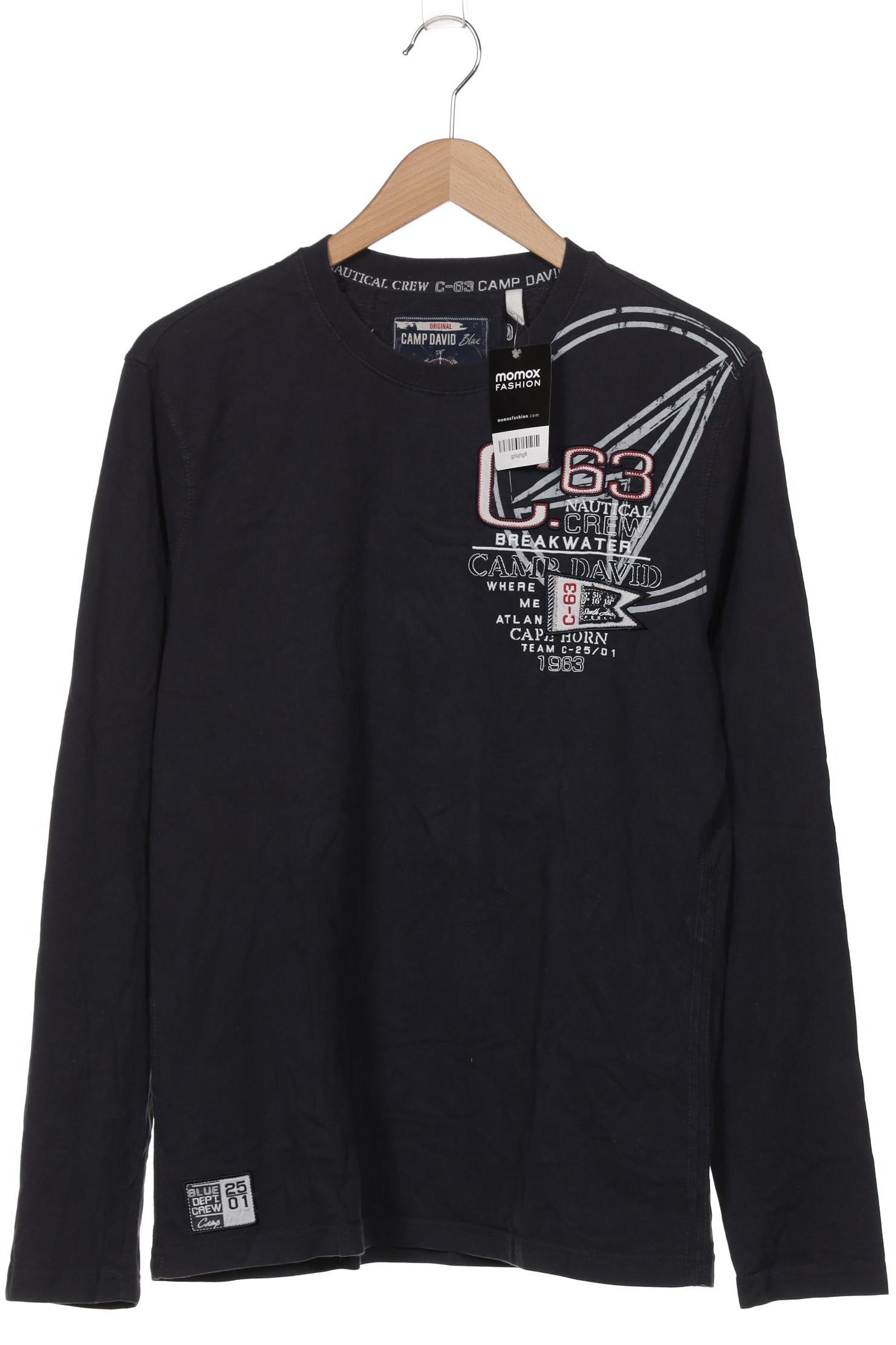 

Camp David Herren Langarmshirt, marineblau, Gr. 48
