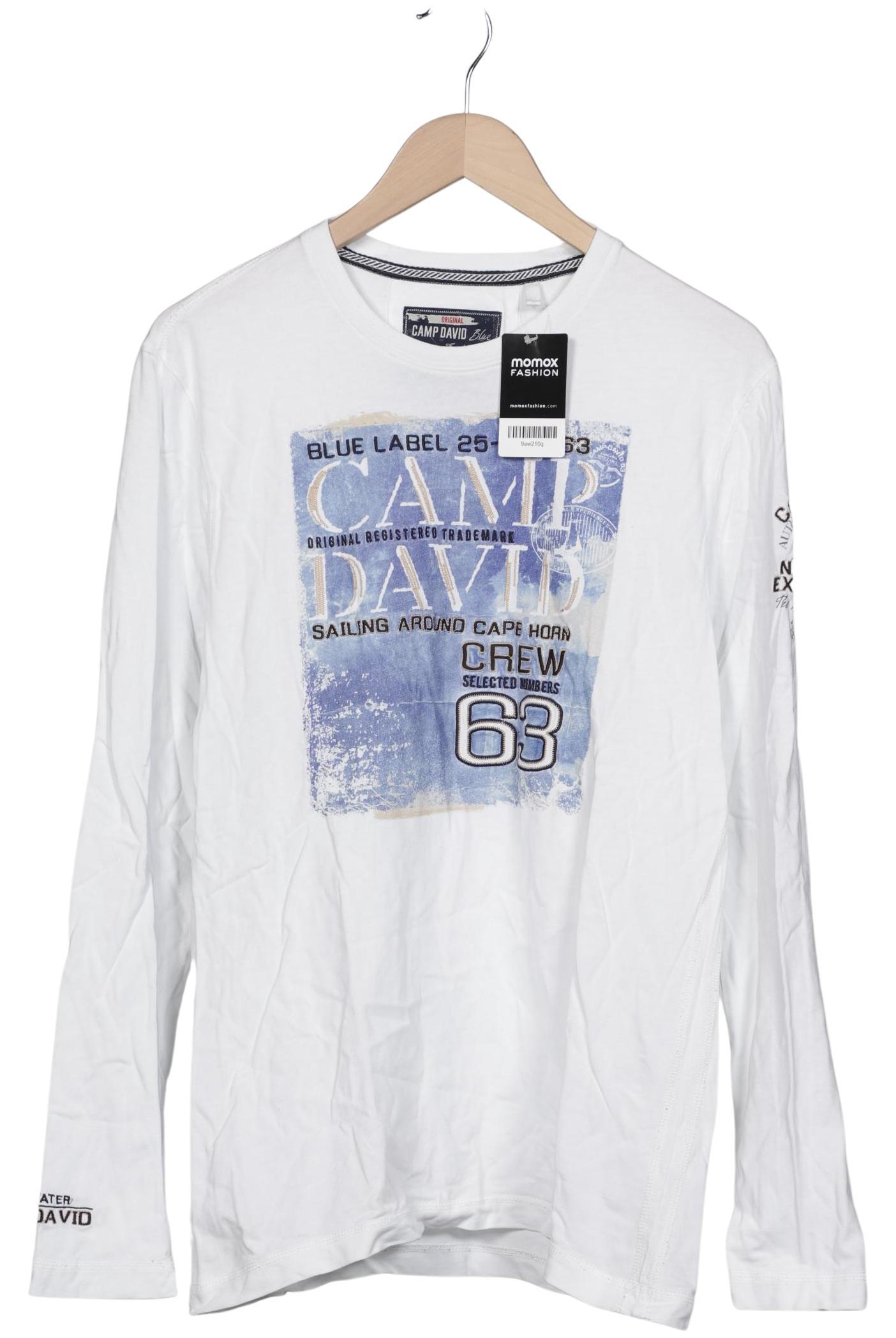 

Camp David Herren Langarmshirt, weiß, Gr. 48