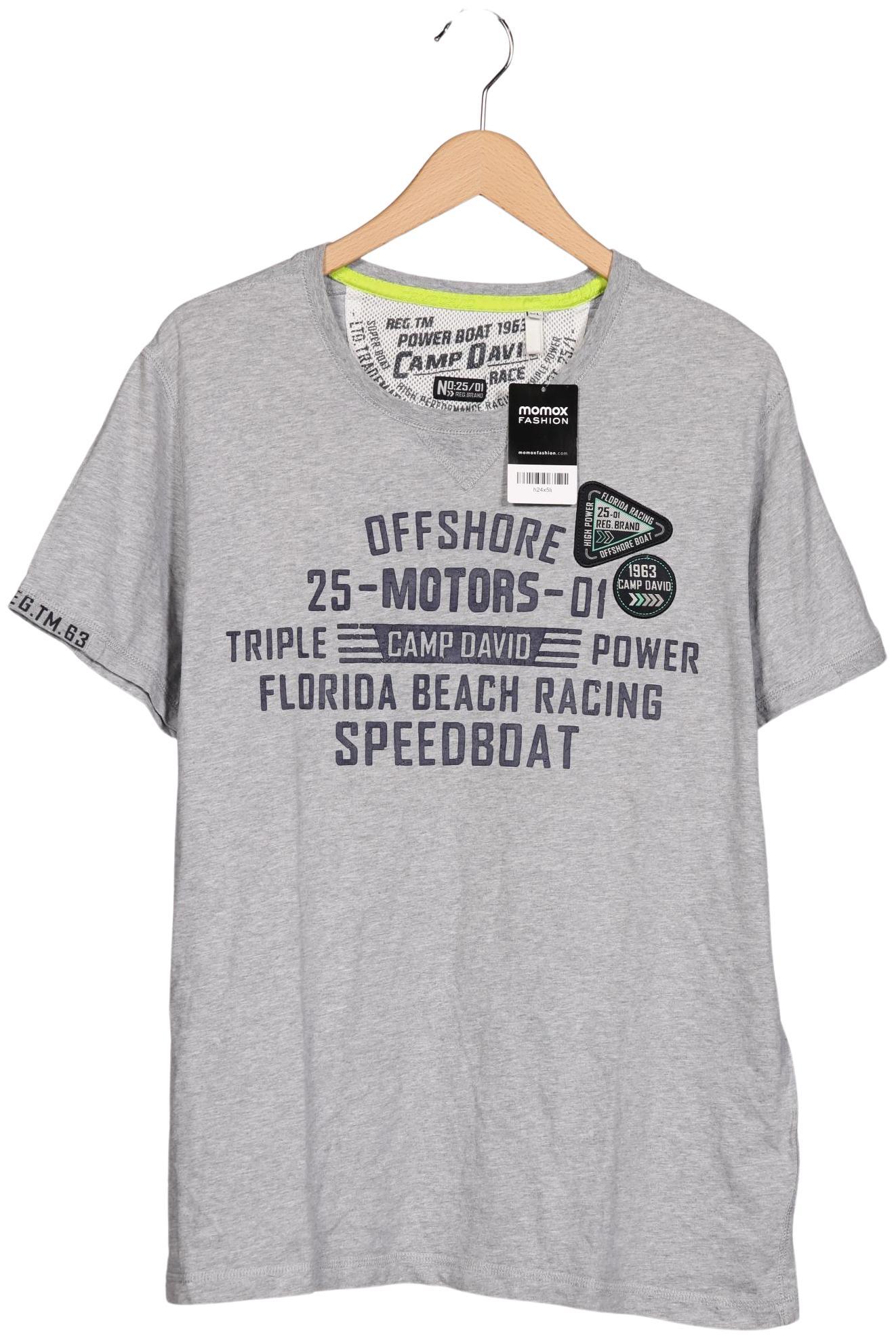 Thumbnail - Camp David Herren T-Shirt, grau, Gr. 54