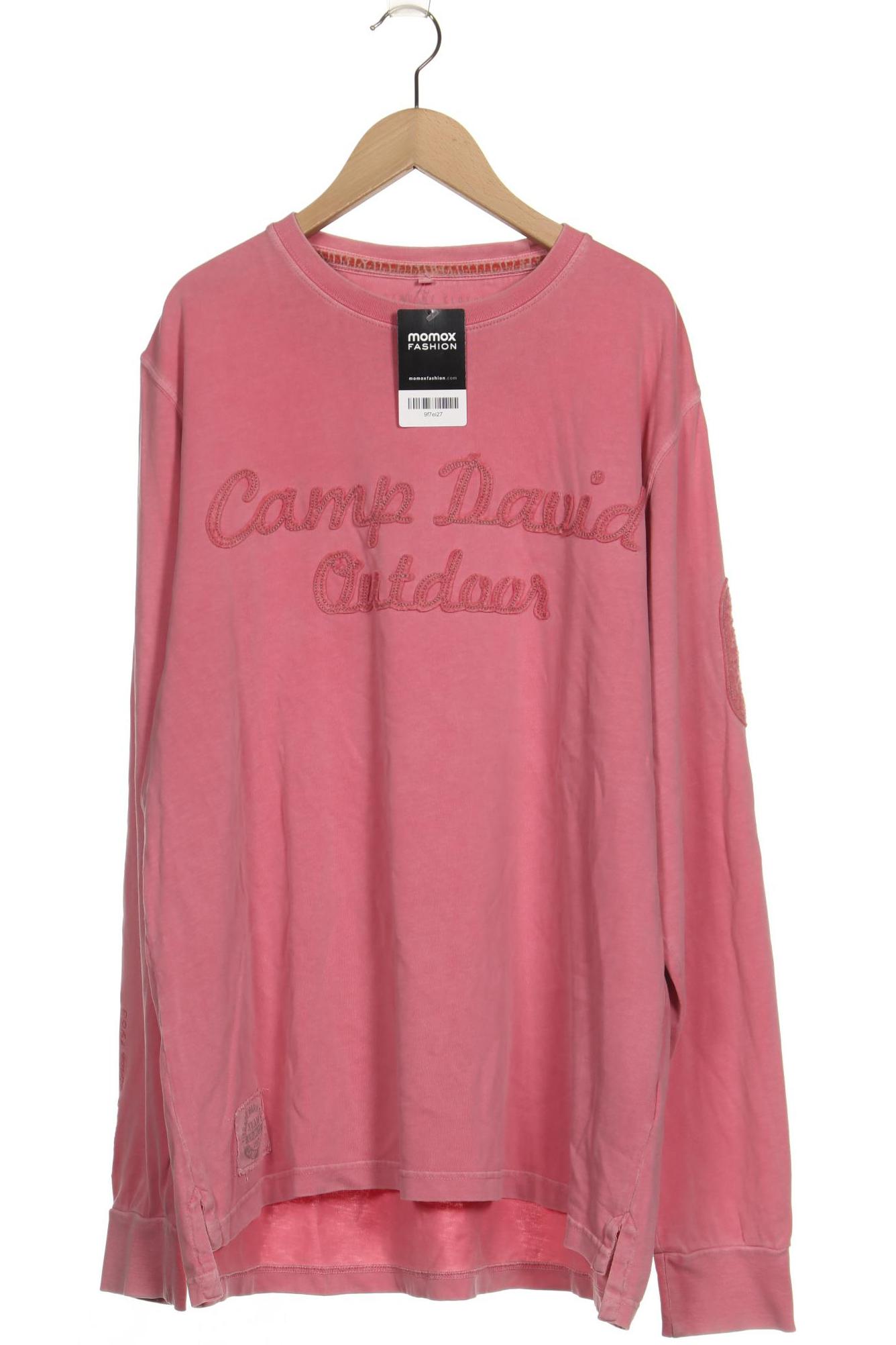 

Camp David Herren Langarmshirt, pink, Gr. 54