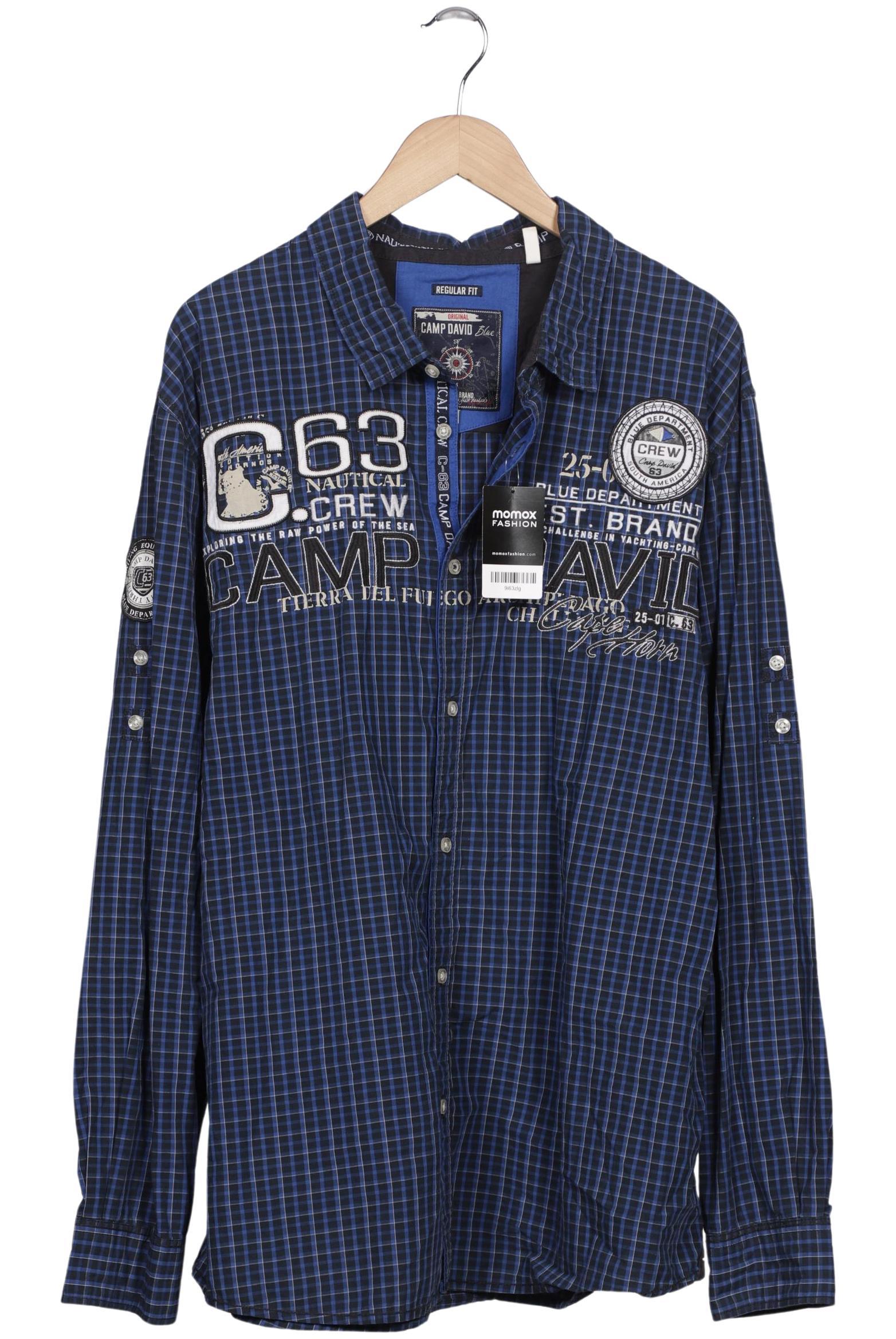 Thumbnail - Camp David Herren Hemd, marineblau, Gr. 58