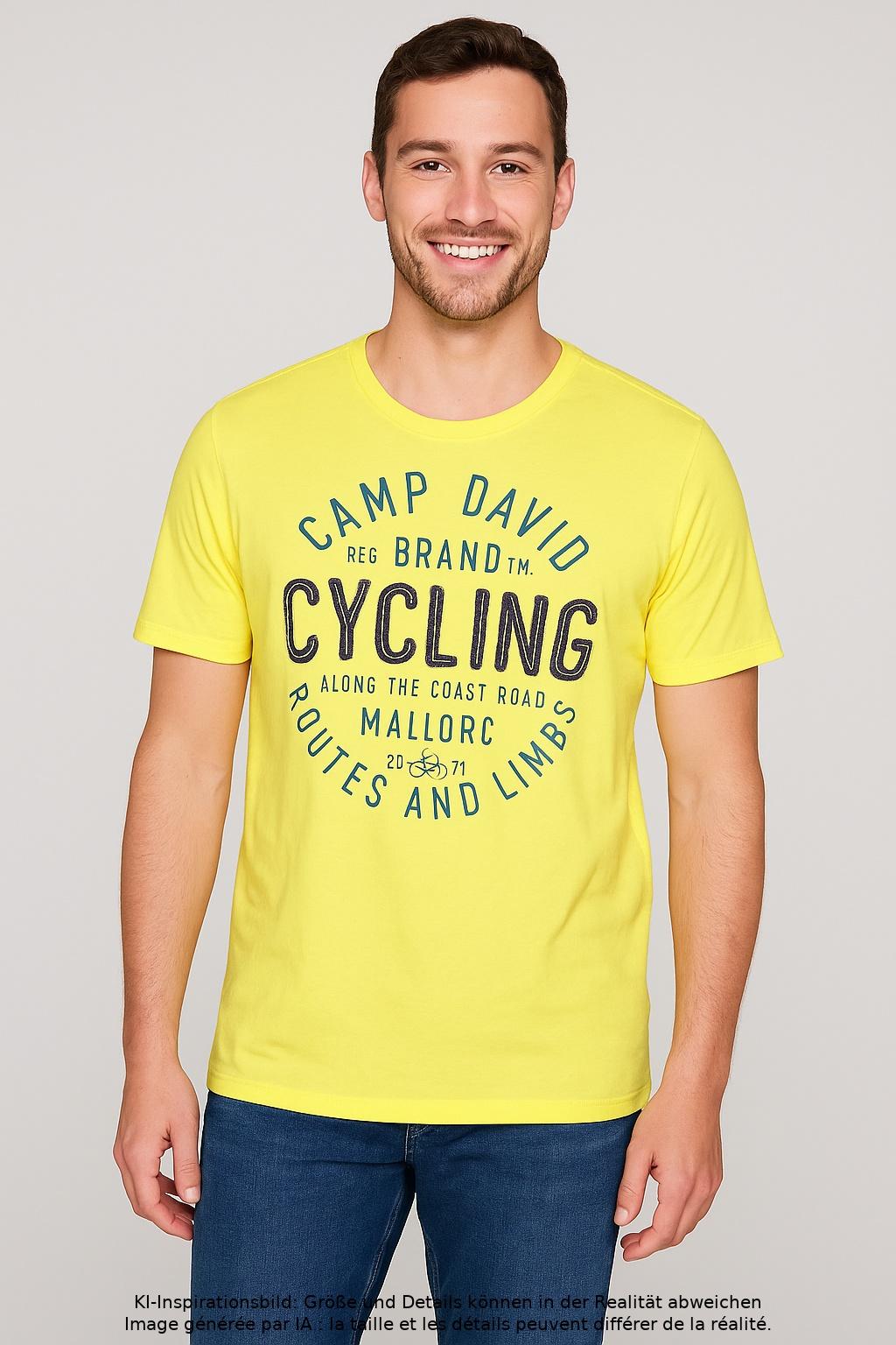 

Camp David Herren T-Shirt, gelb, Gr. 54