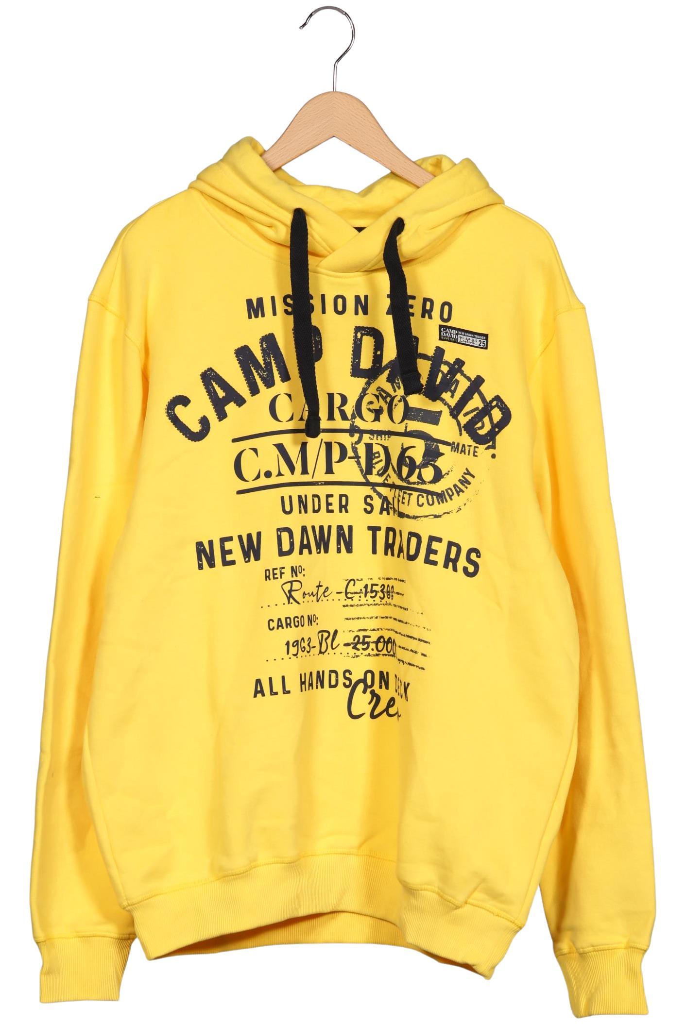 

Camp David Herren Kapuzenpullover, gelb, Gr. 56