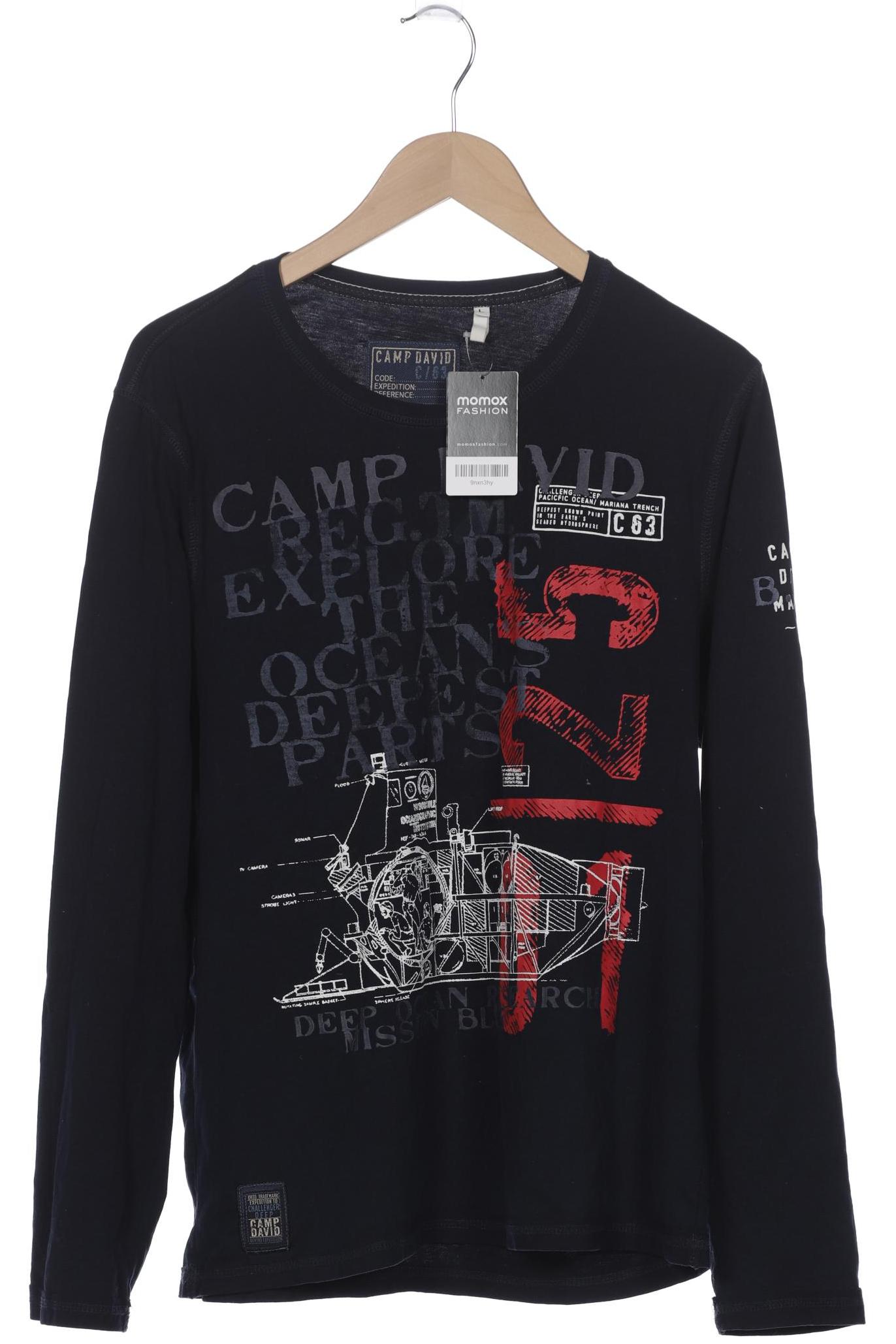 

Camp David Herren Langarmshirt, marineblau, Gr. 52