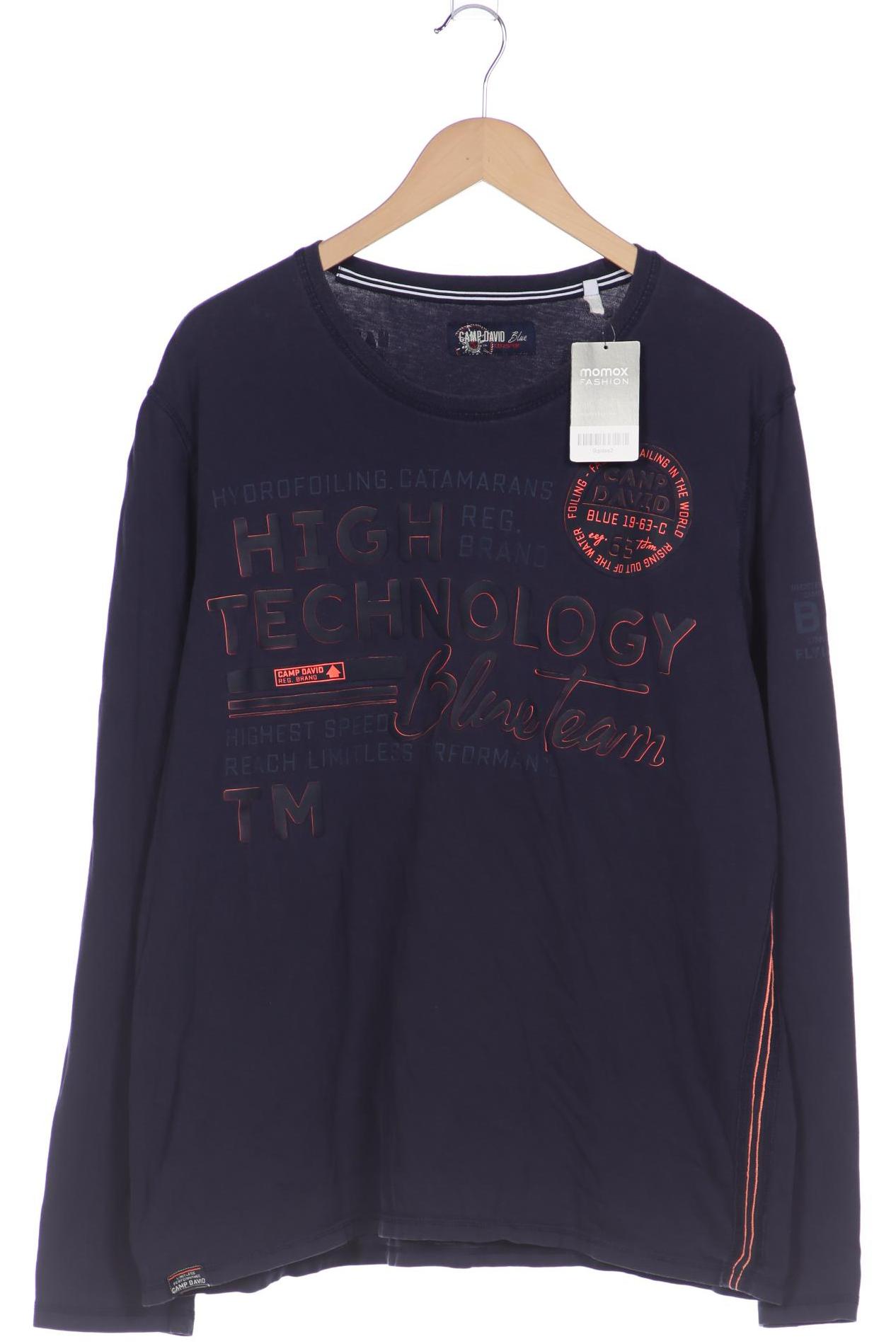 

Camp David Herren Langarmshirt, marineblau, Gr. 56