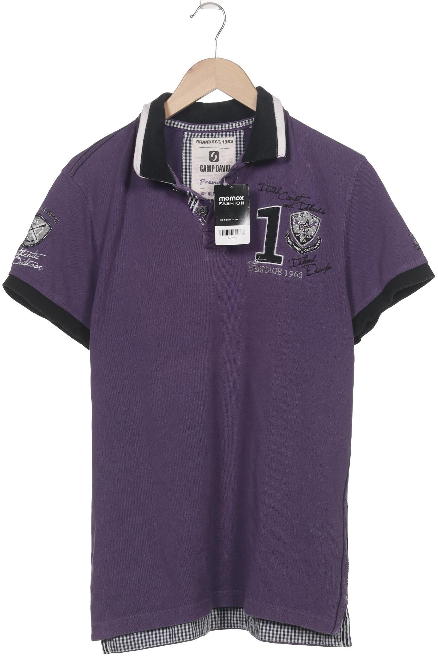 

Camp David Herren Poloshirt, flieder, Gr. 48