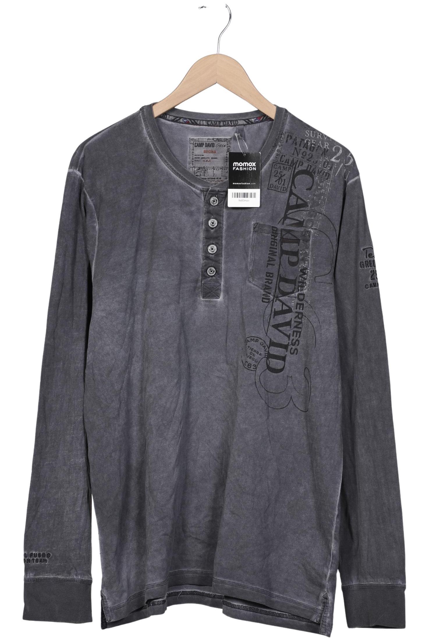 

Camp David Herren Langarmshirt, grau, Gr. 56