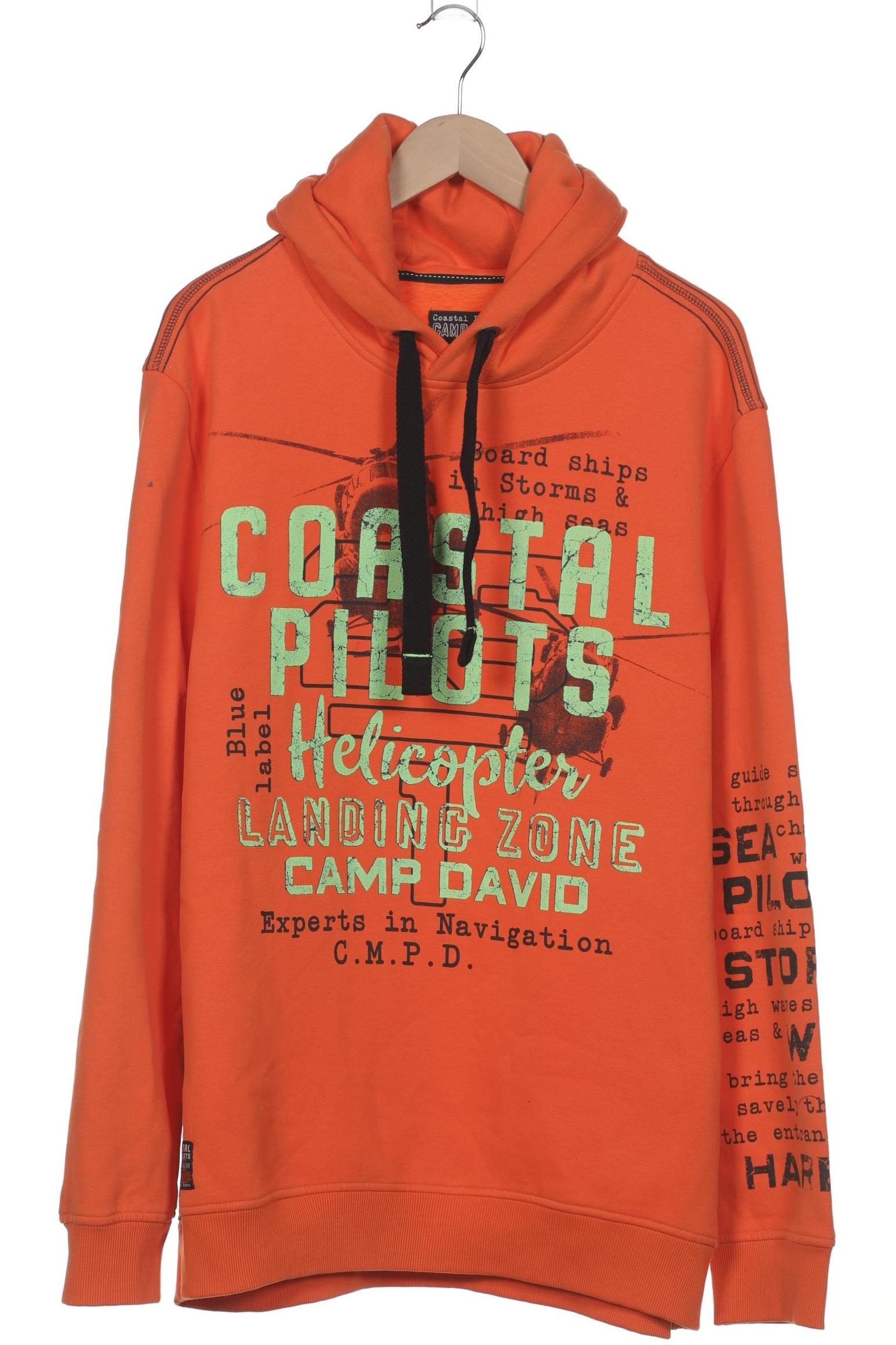 

Camp David Herren Kapuzenpullover, orange, Gr. 58