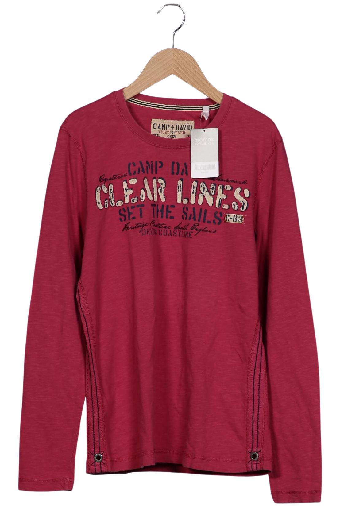 

Camp David Herren Langarmshirt, pink, Gr. 46