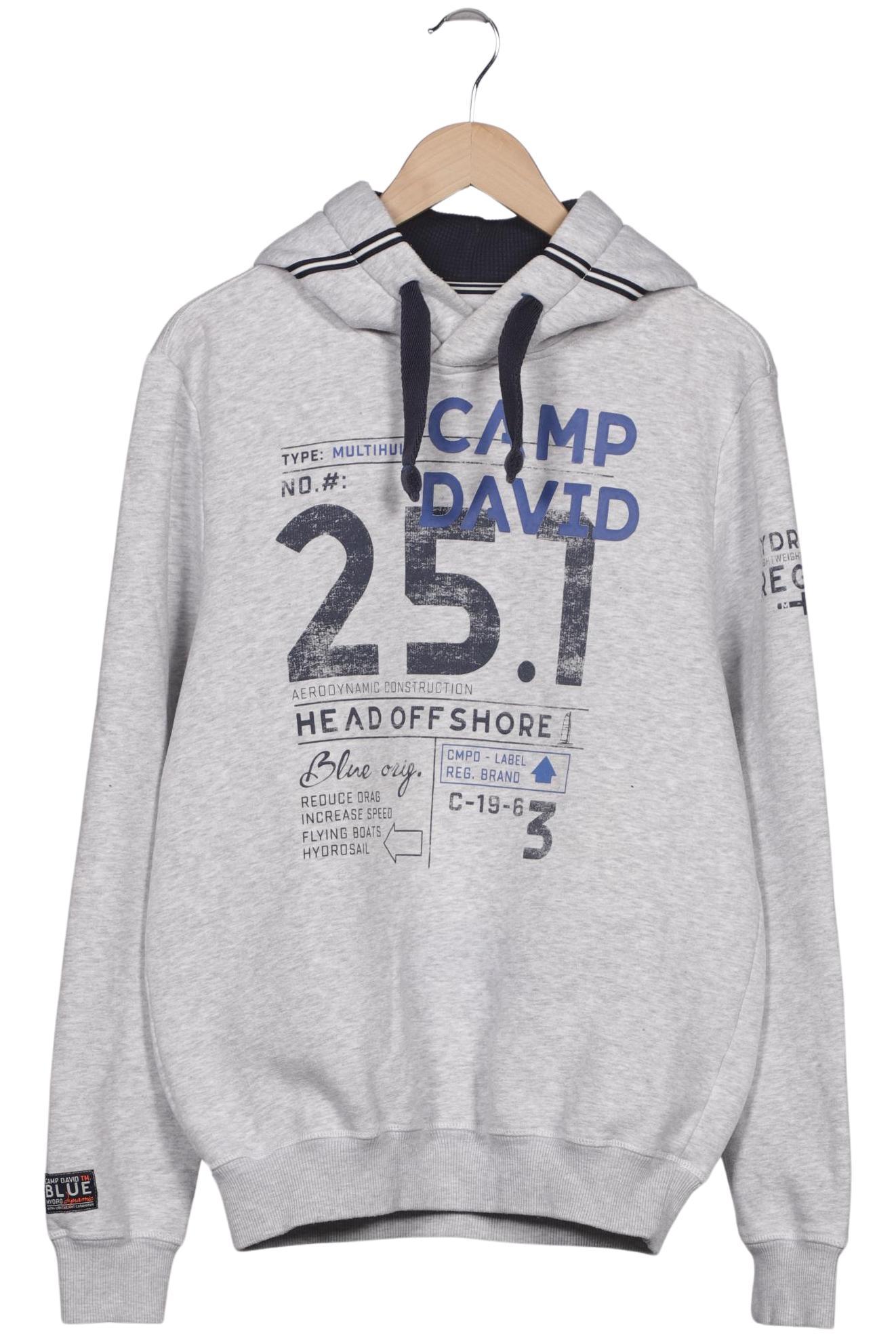 

Camp David Herren Kapuzenpullover, grau, Gr. 46