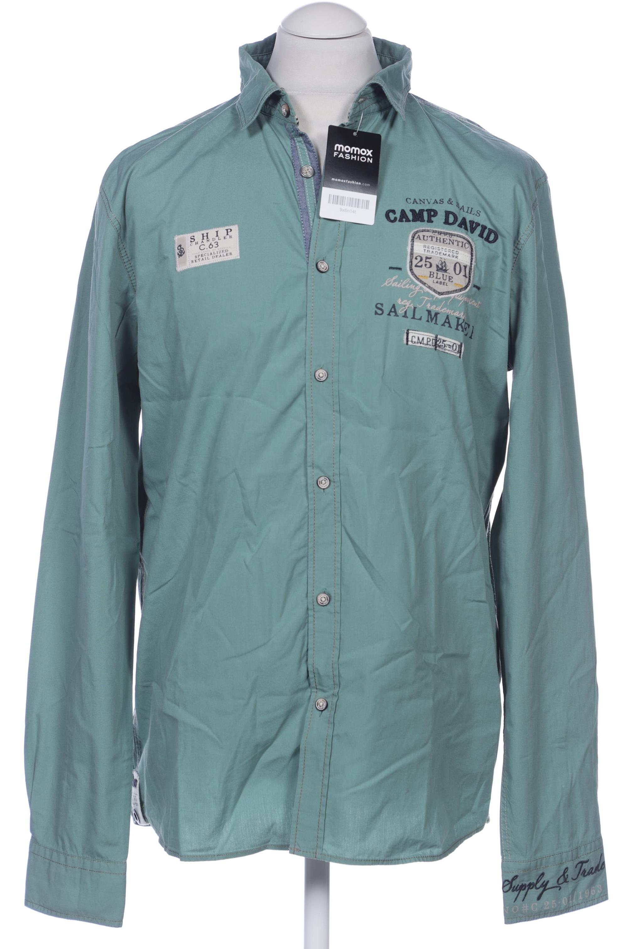 

Camp David Herren Hemd, türkis, Gr. 48