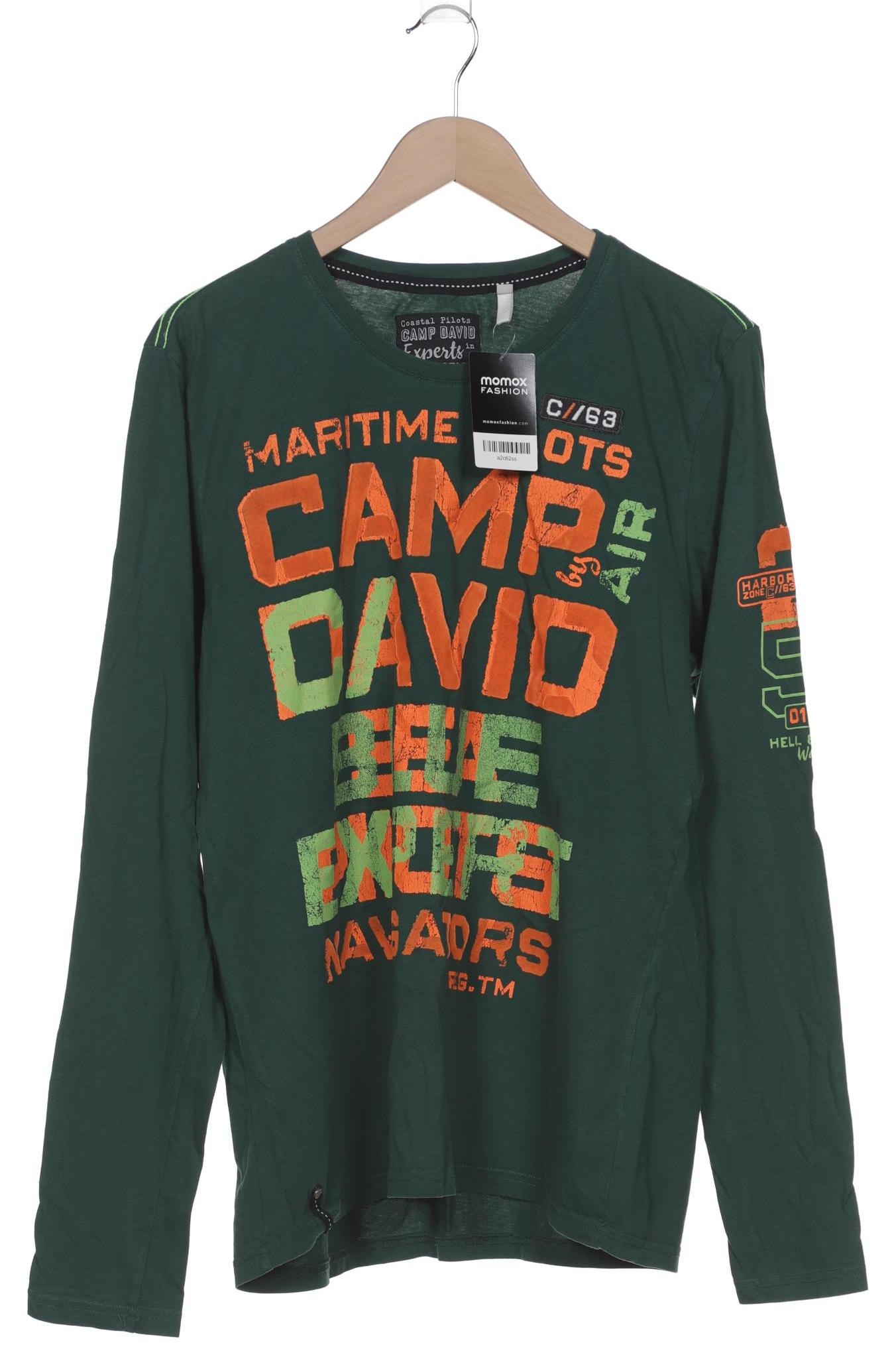 

Camp David Herren Langarmshirt, grün, Gr. 52
