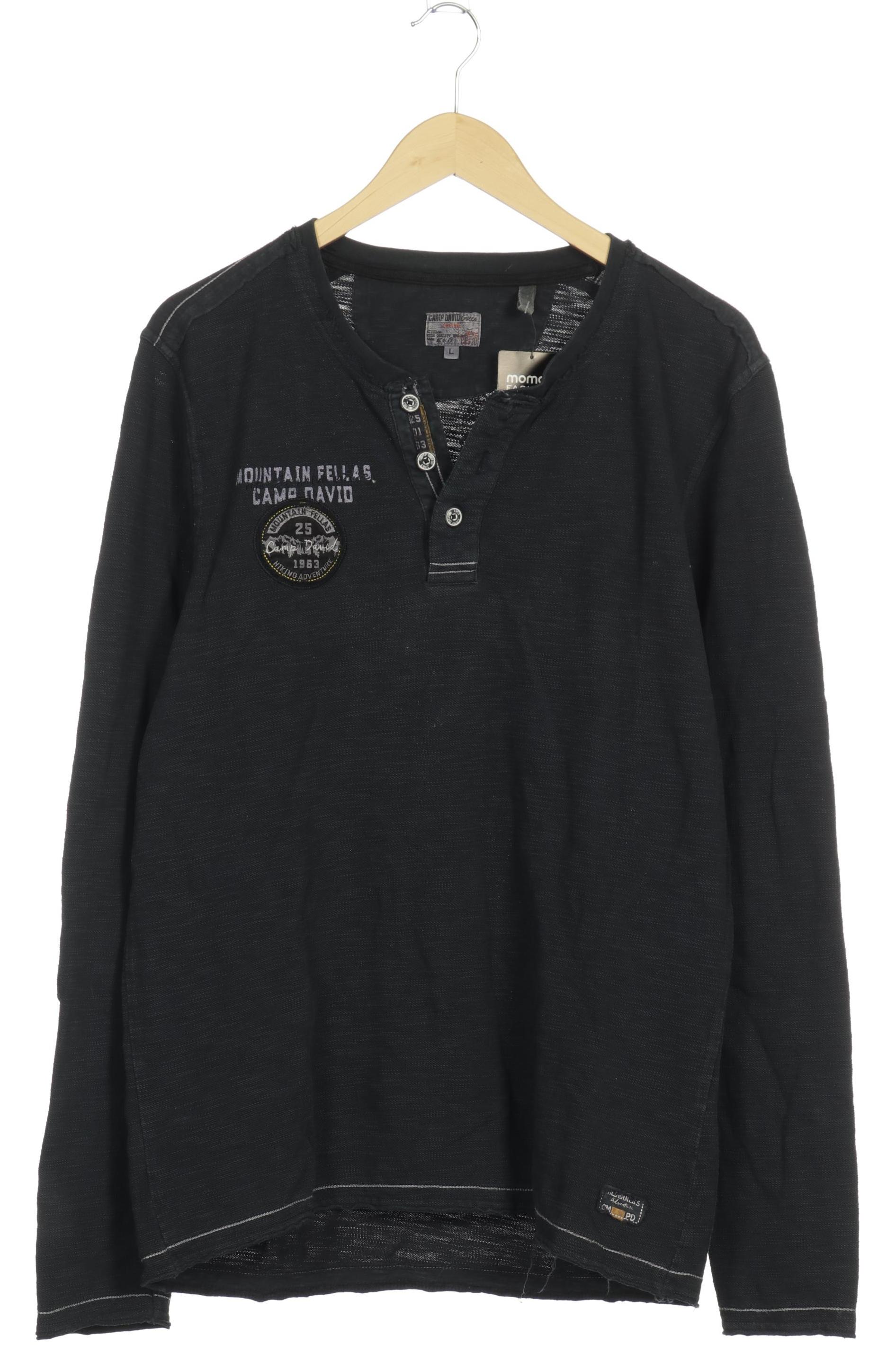 

Camp David Herren Langarmshirt, blau, Gr.