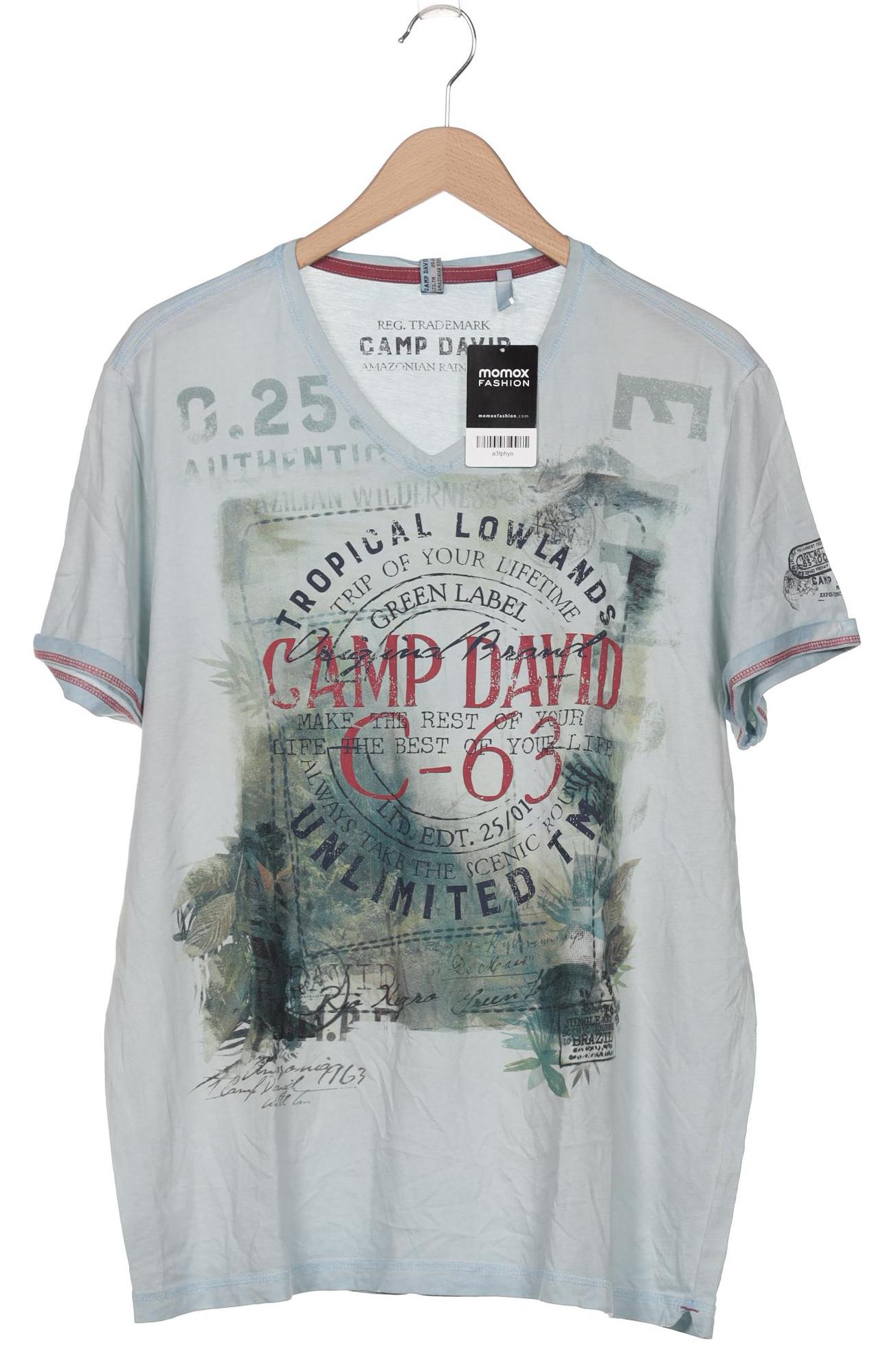 

Camp David Herren T-Shirt, hellblau, Gr. 54