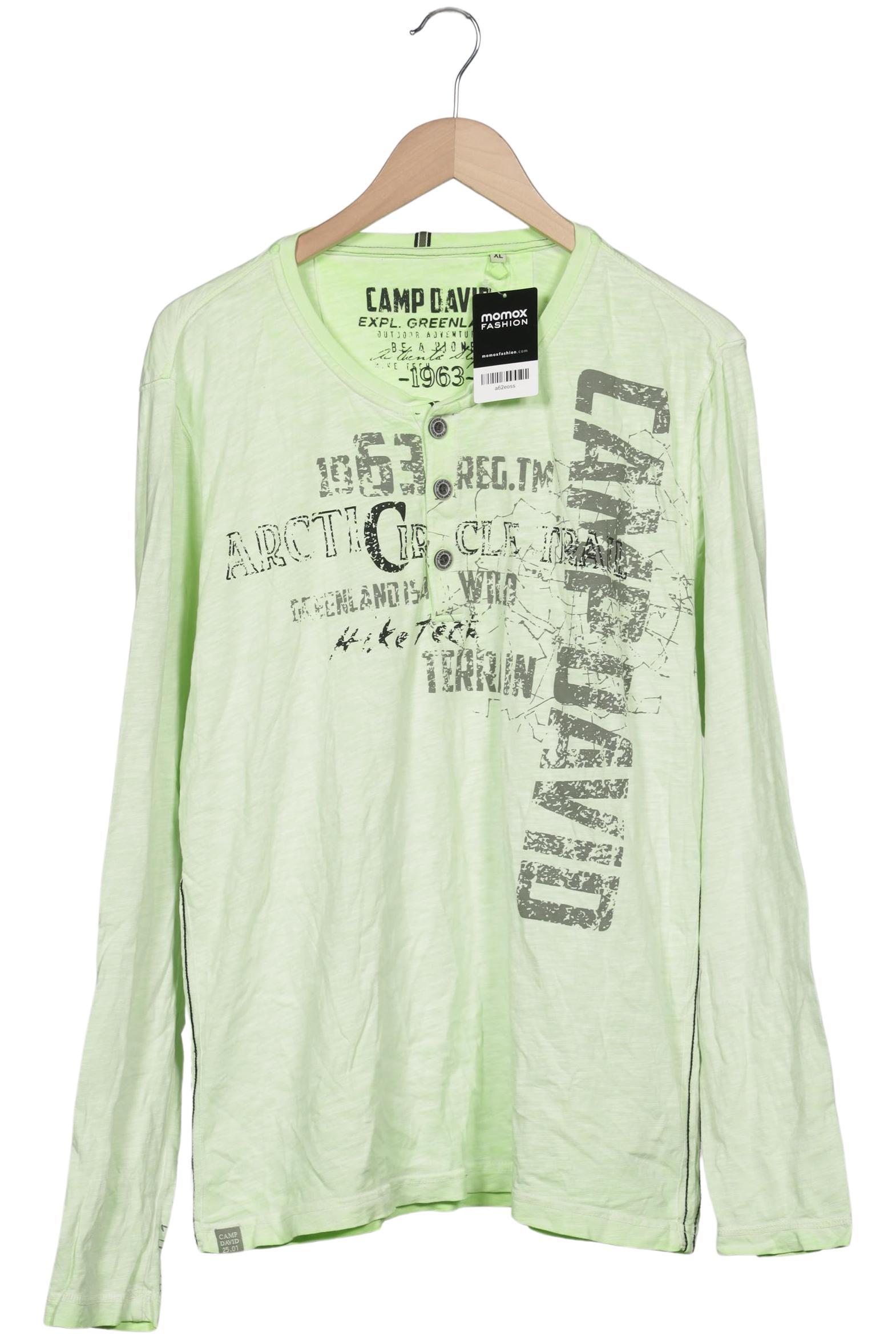 

Camp David Herren Langarmshirt, hellgrün, Gr. 54