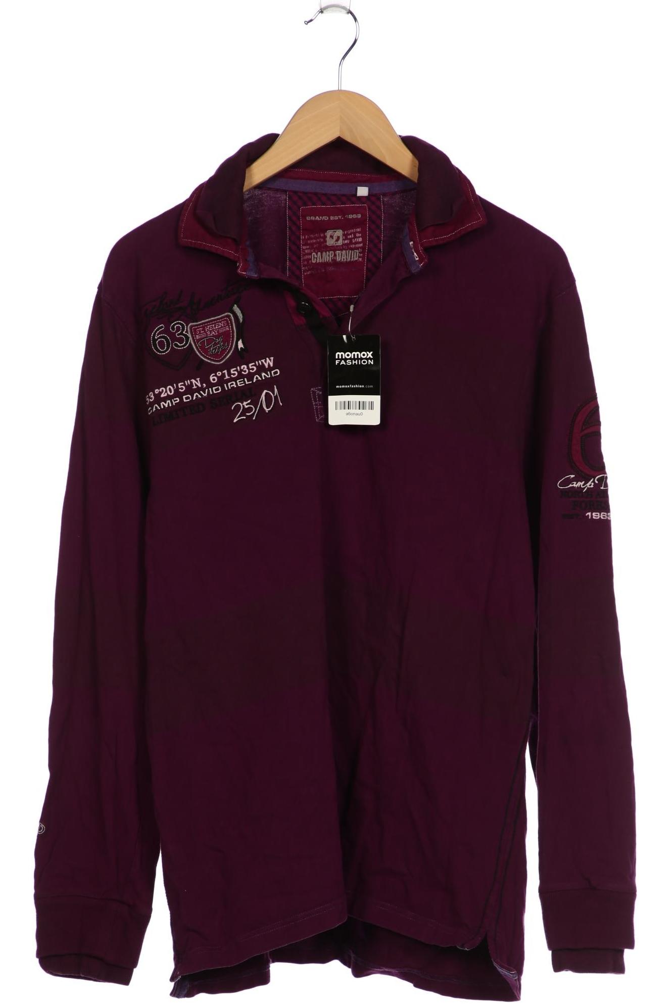 

Camp David Herren Poloshirt, flieder, Gr. 52