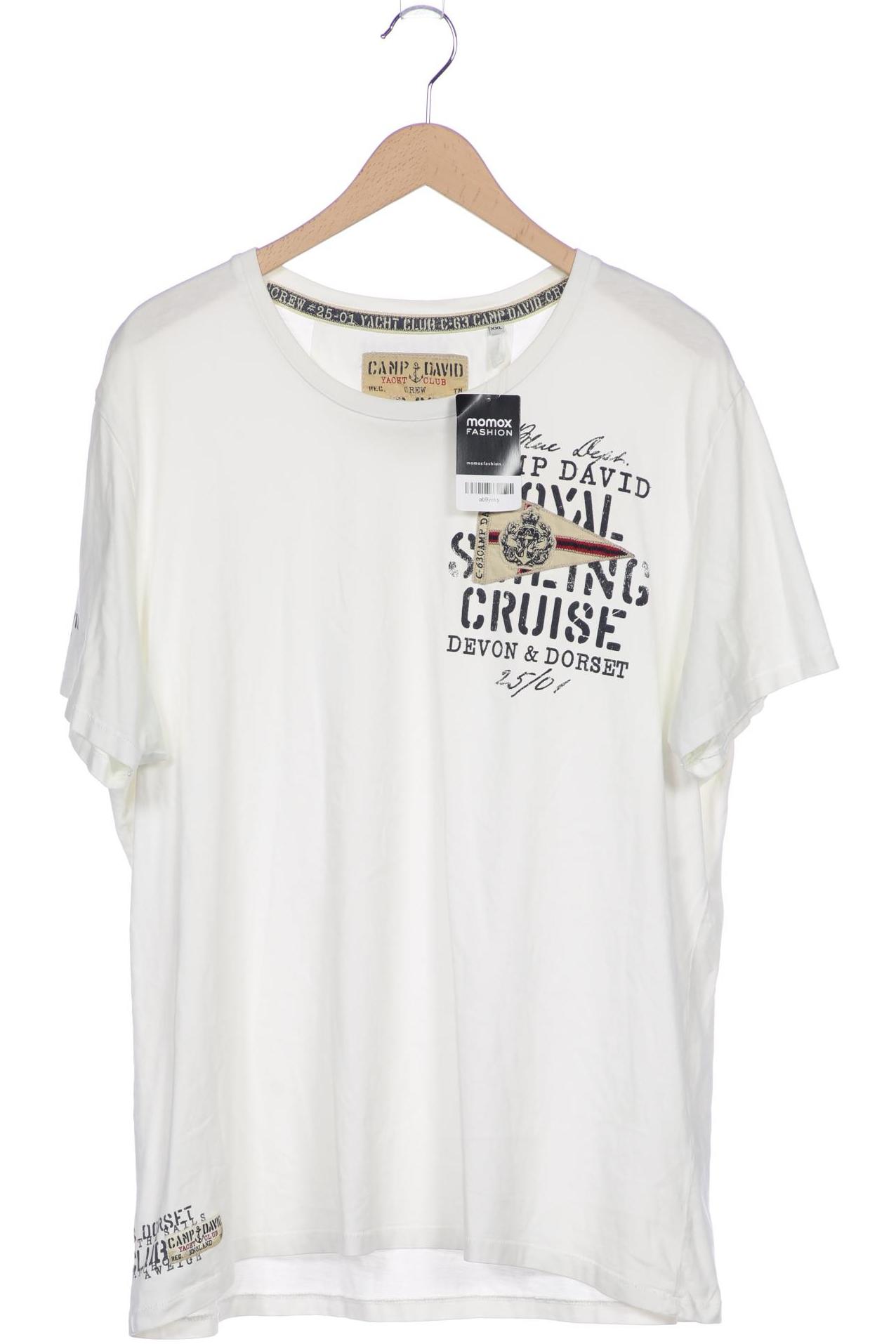 

Camp David Herren T-Shirt, cremeweiß, Gr. 56