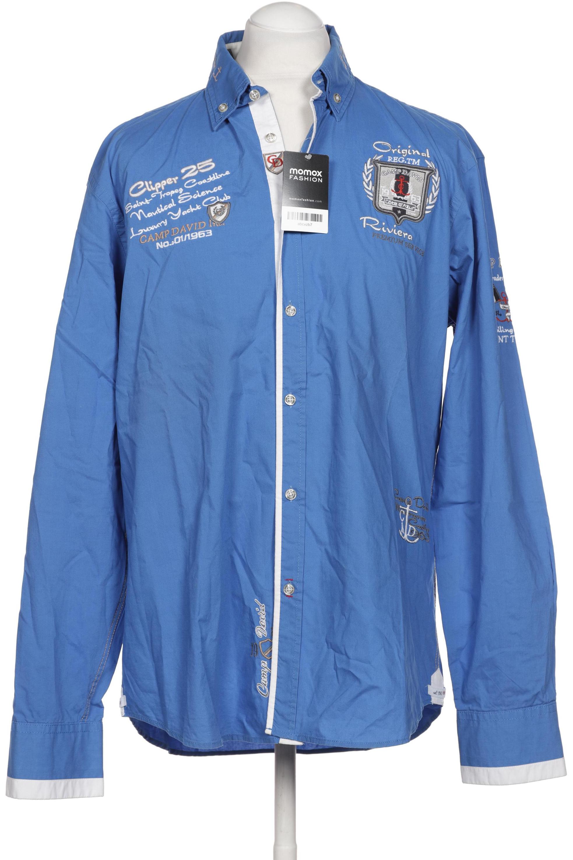 

Camp David Herren Hemd, blau