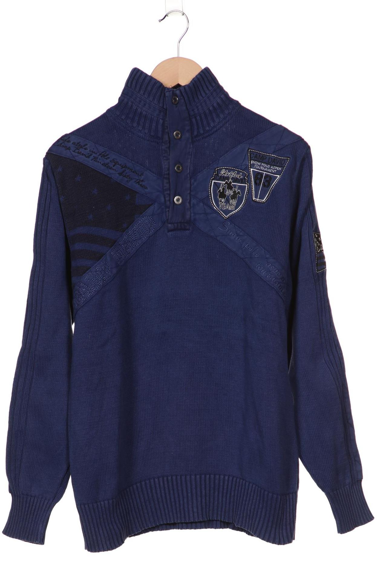 

Camp David Herren Pullover, blau