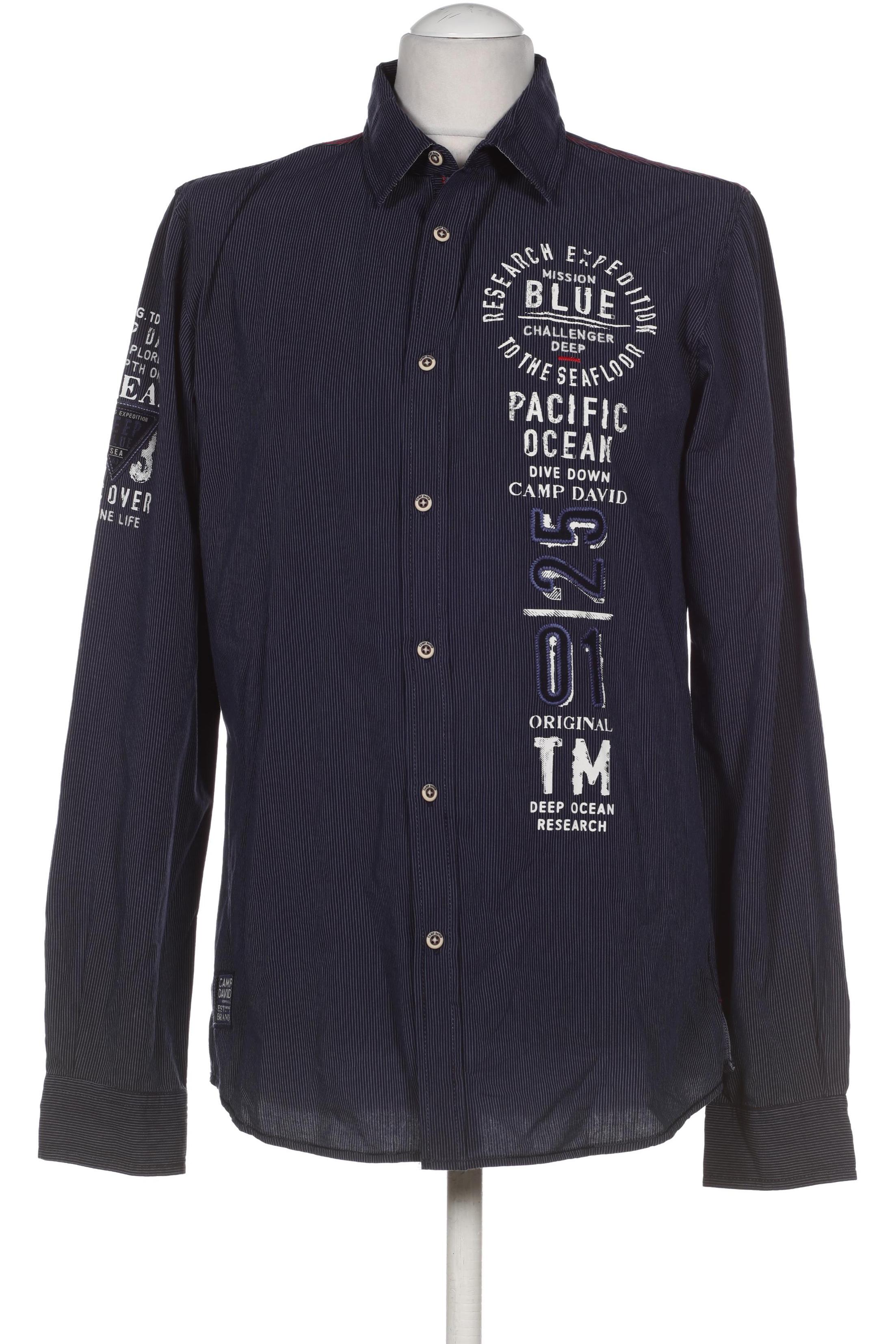 

Camp David Herren Hemd, blau, Gr.