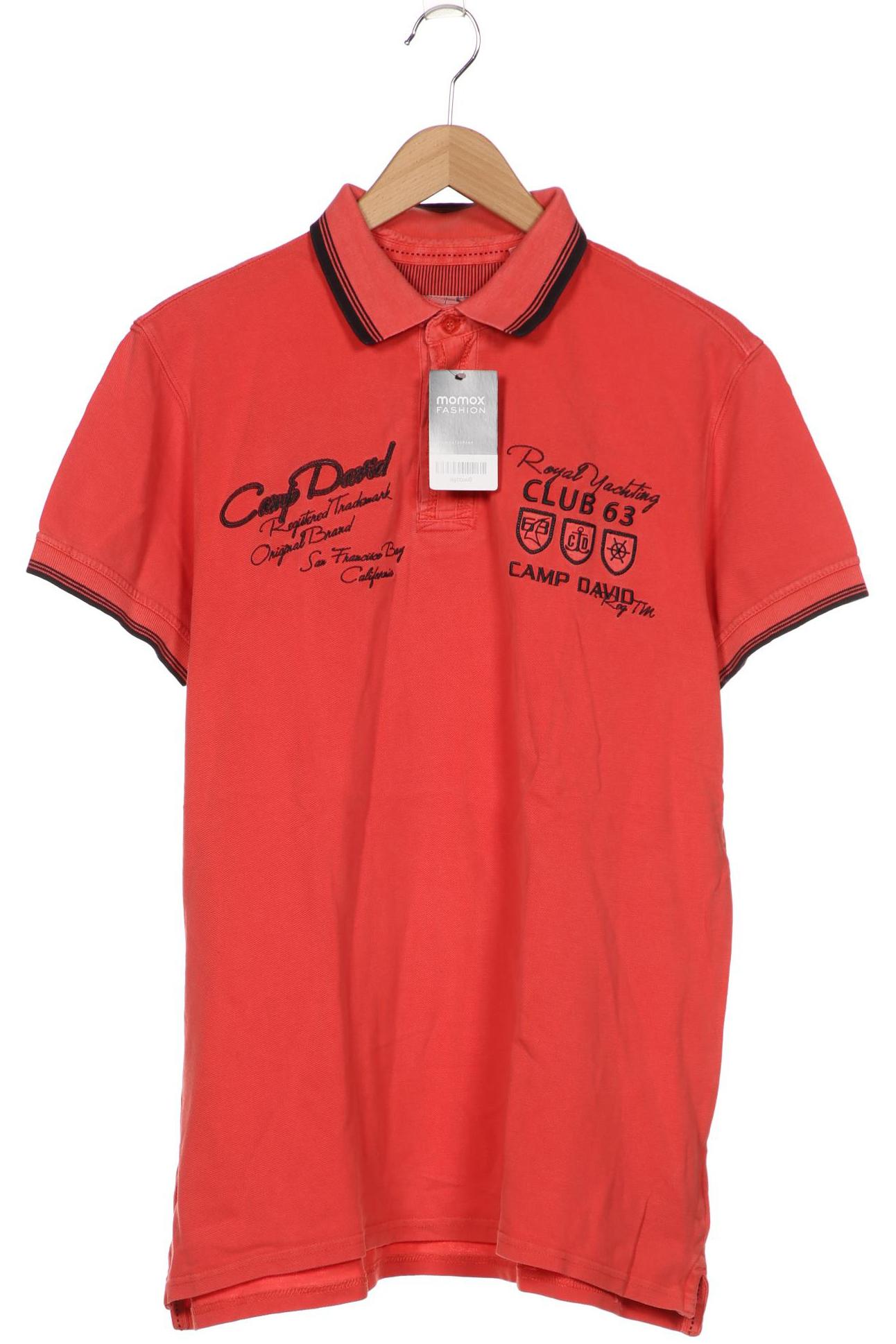 

Camp David Herren Poloshirt, rot