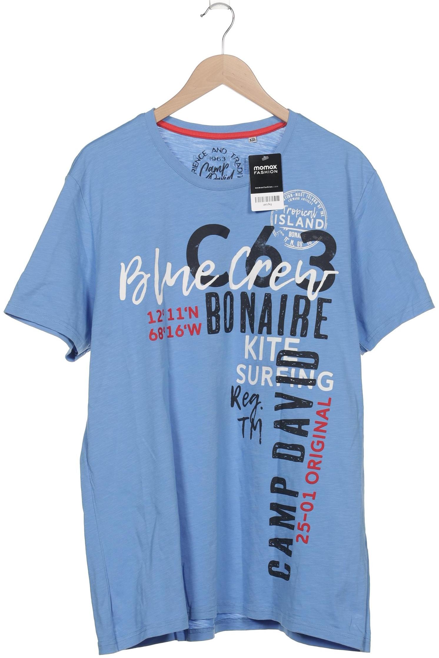 

Camp David Herren T-Shirt, blau, Gr. 56