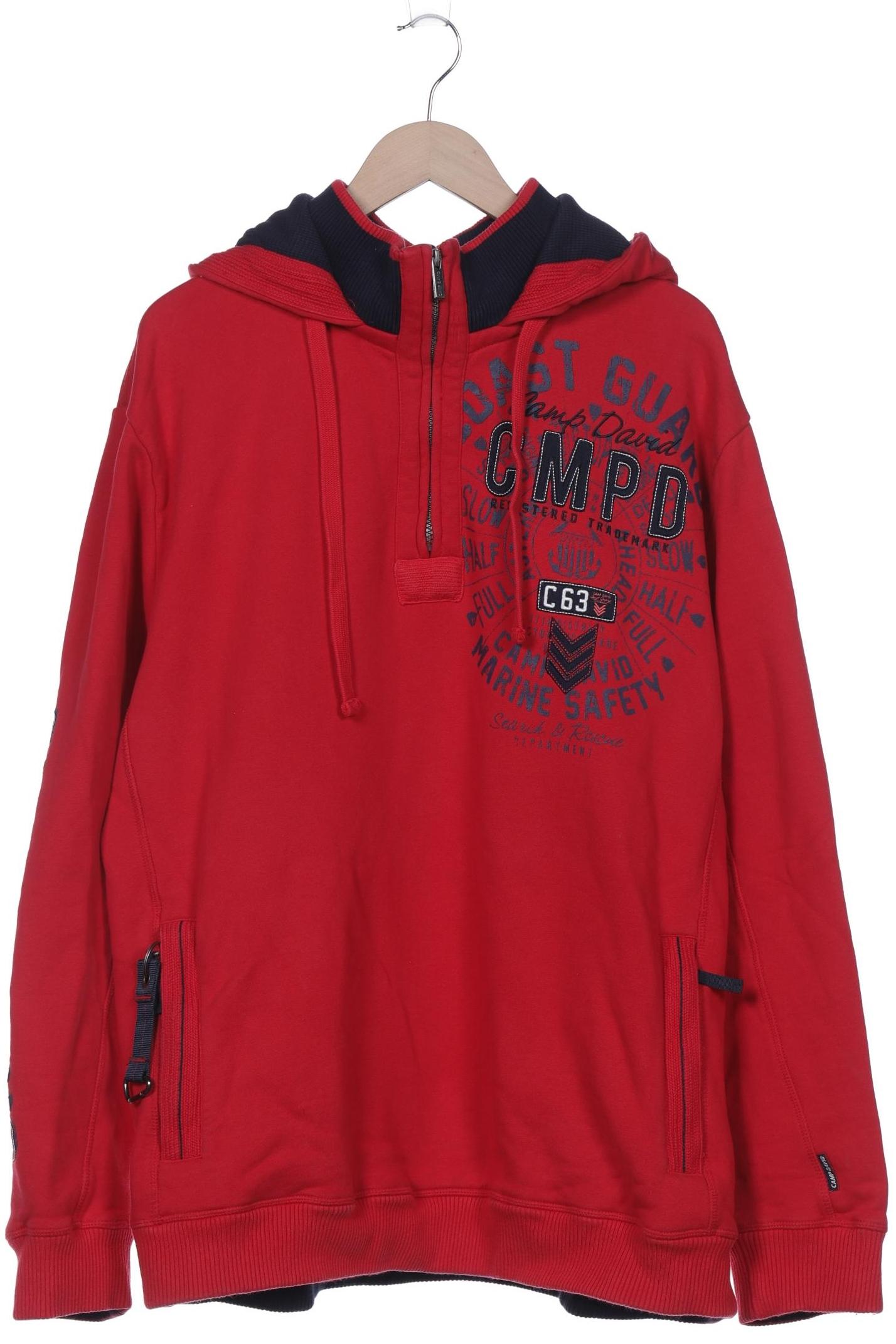 

Camp David Herren Kapuzenpullover, rot, Gr. 58
